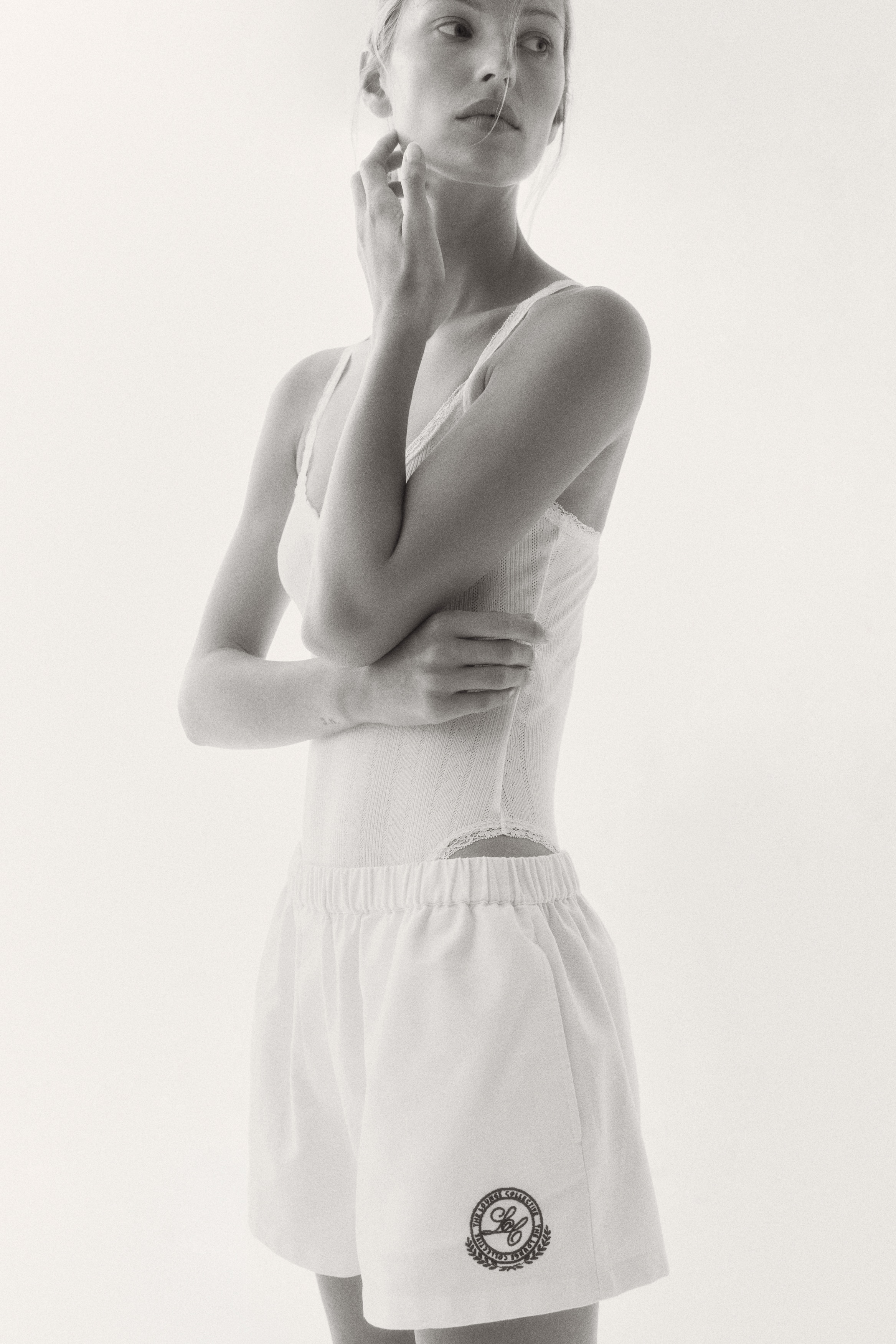 Cotton pull-on shorts
