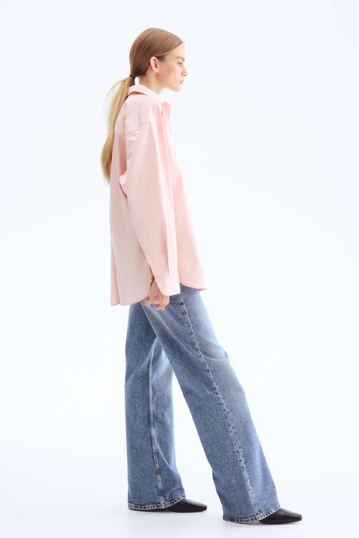 Oversized Cotton Poplin Shirt - image 3