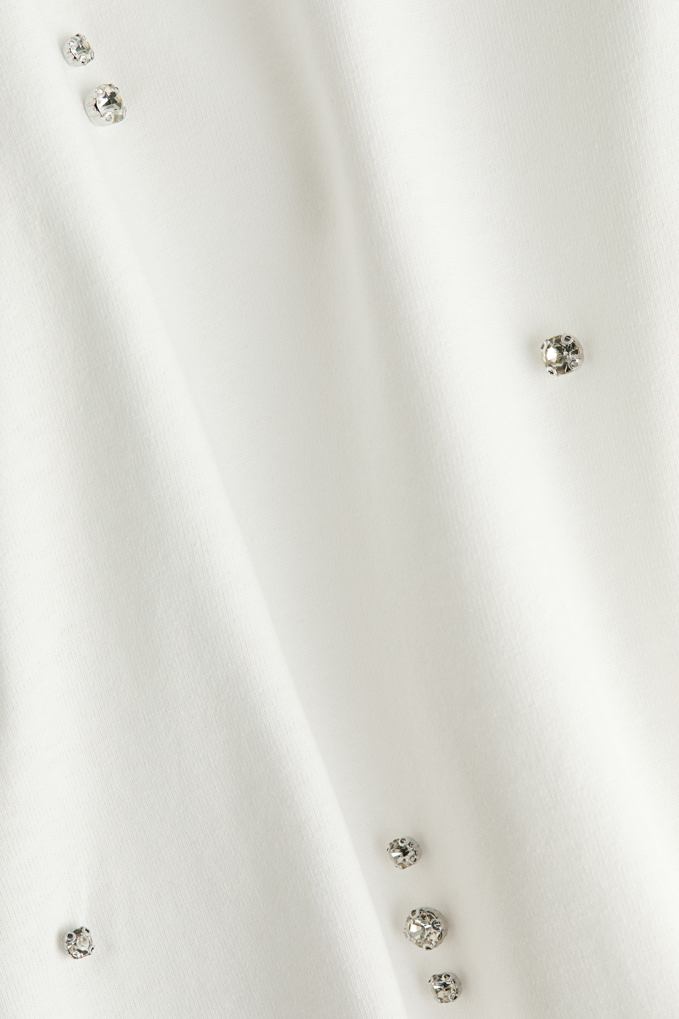 Größeres Bild anzeigen: T-Shirt mit Strassverzierung - Weiß - Ladies | H&M AT 2