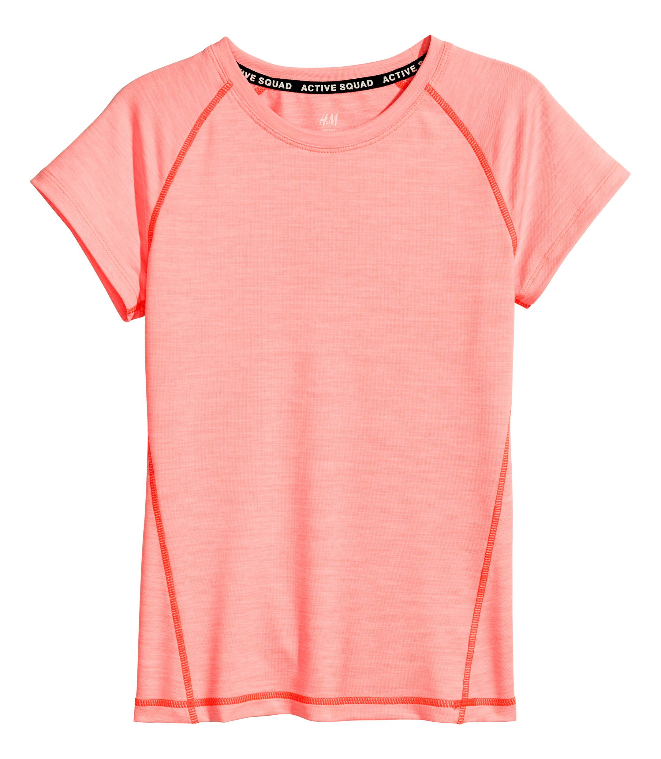View larger image: Short-sleeved Sports Shirt - Coral pink - Kids | H&M CA 1