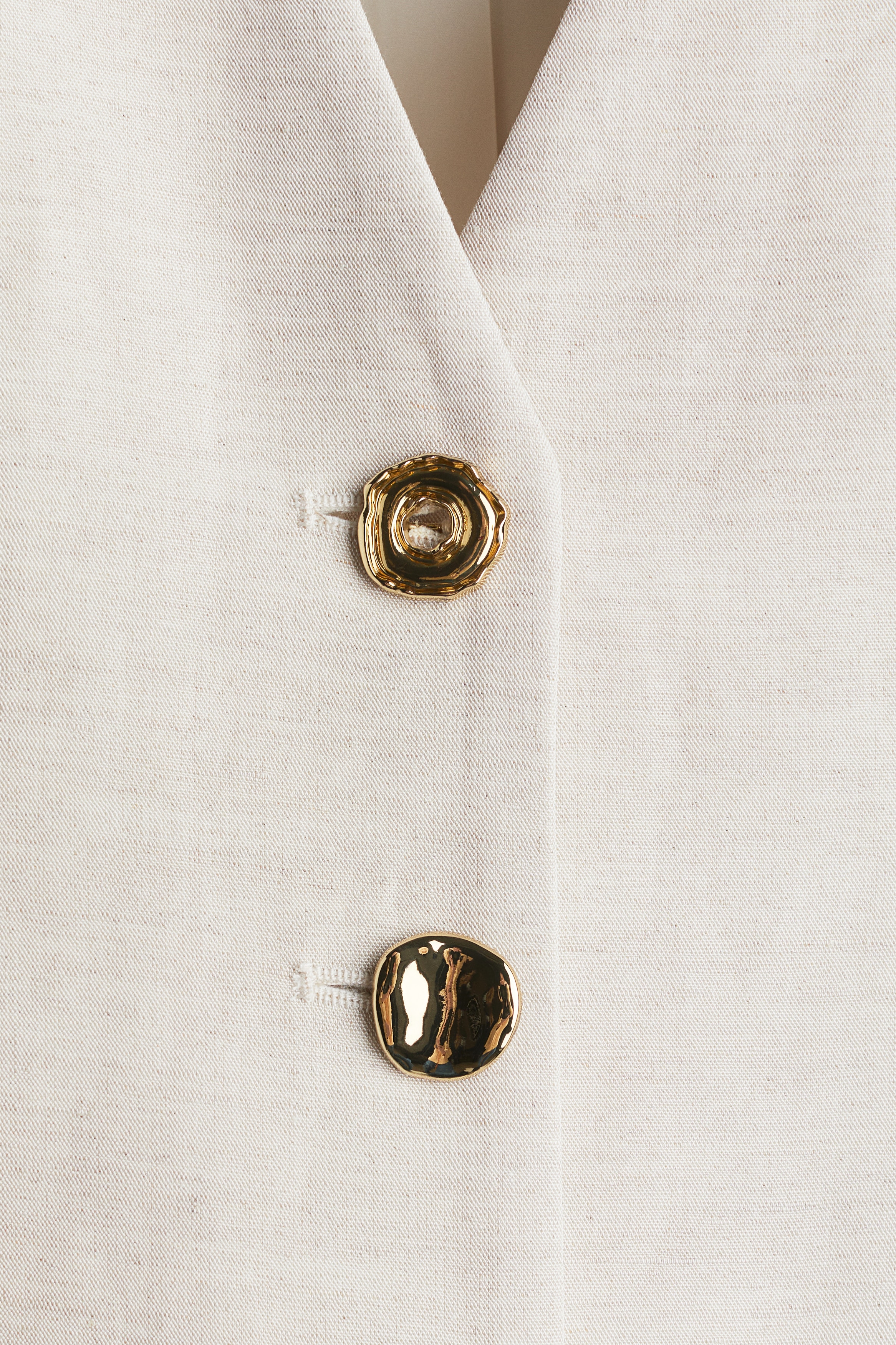 Linen-blend suit waistcoat