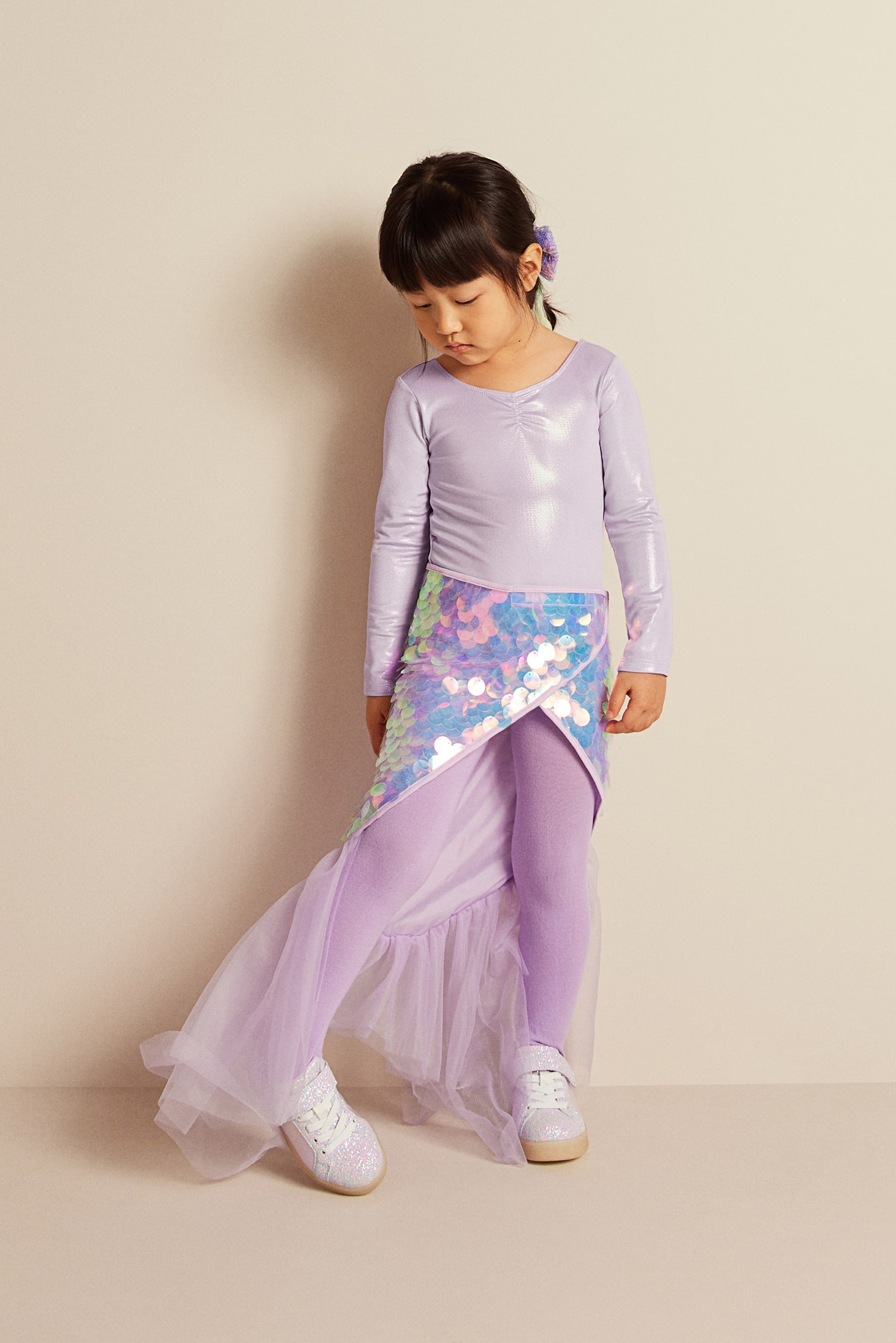 Long-sleeved leotard - Light purple - 4