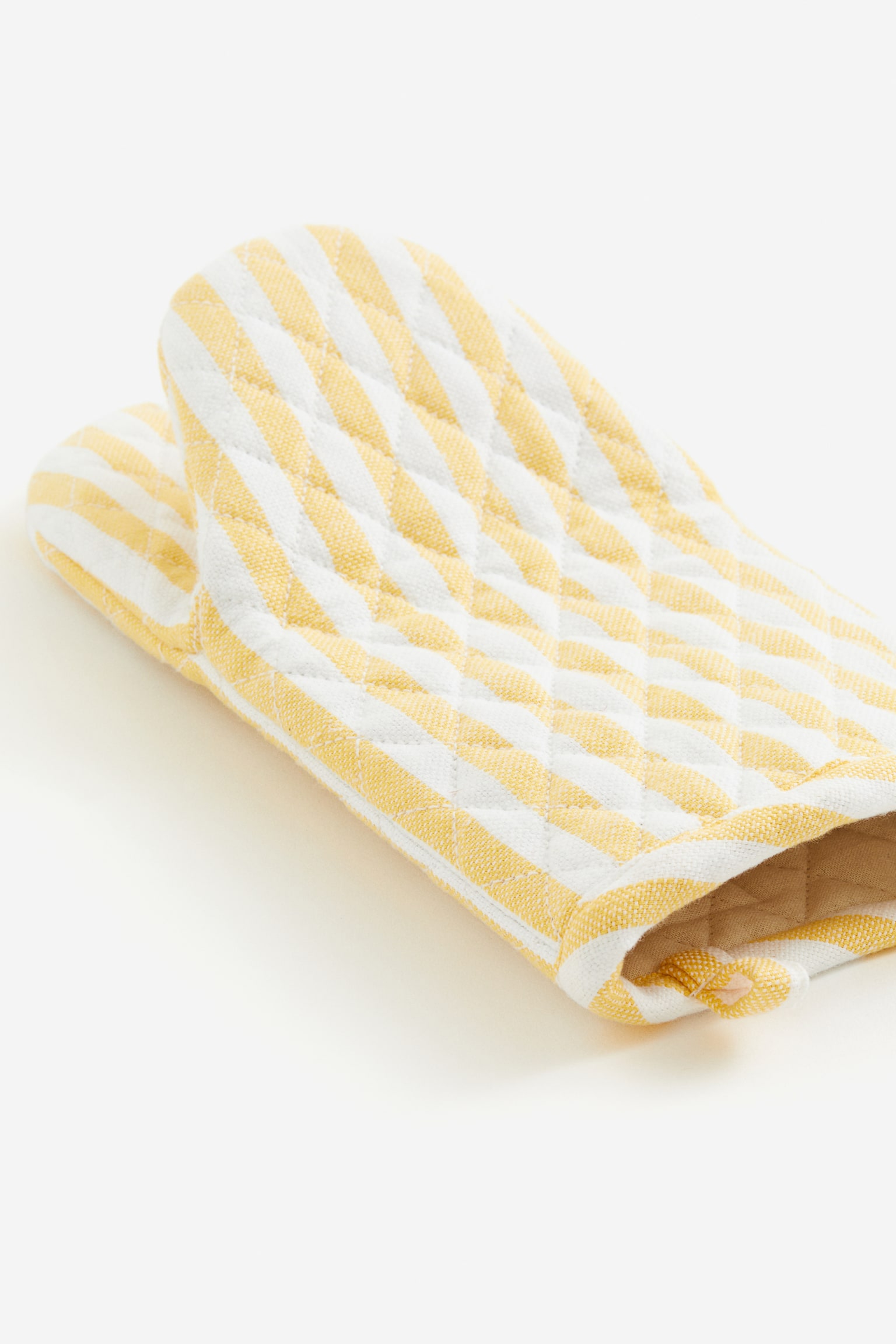 Striped oven glove - Light yellow/Striped/Red/Striped/Dark grey/Natural white/Light beige/White - 3