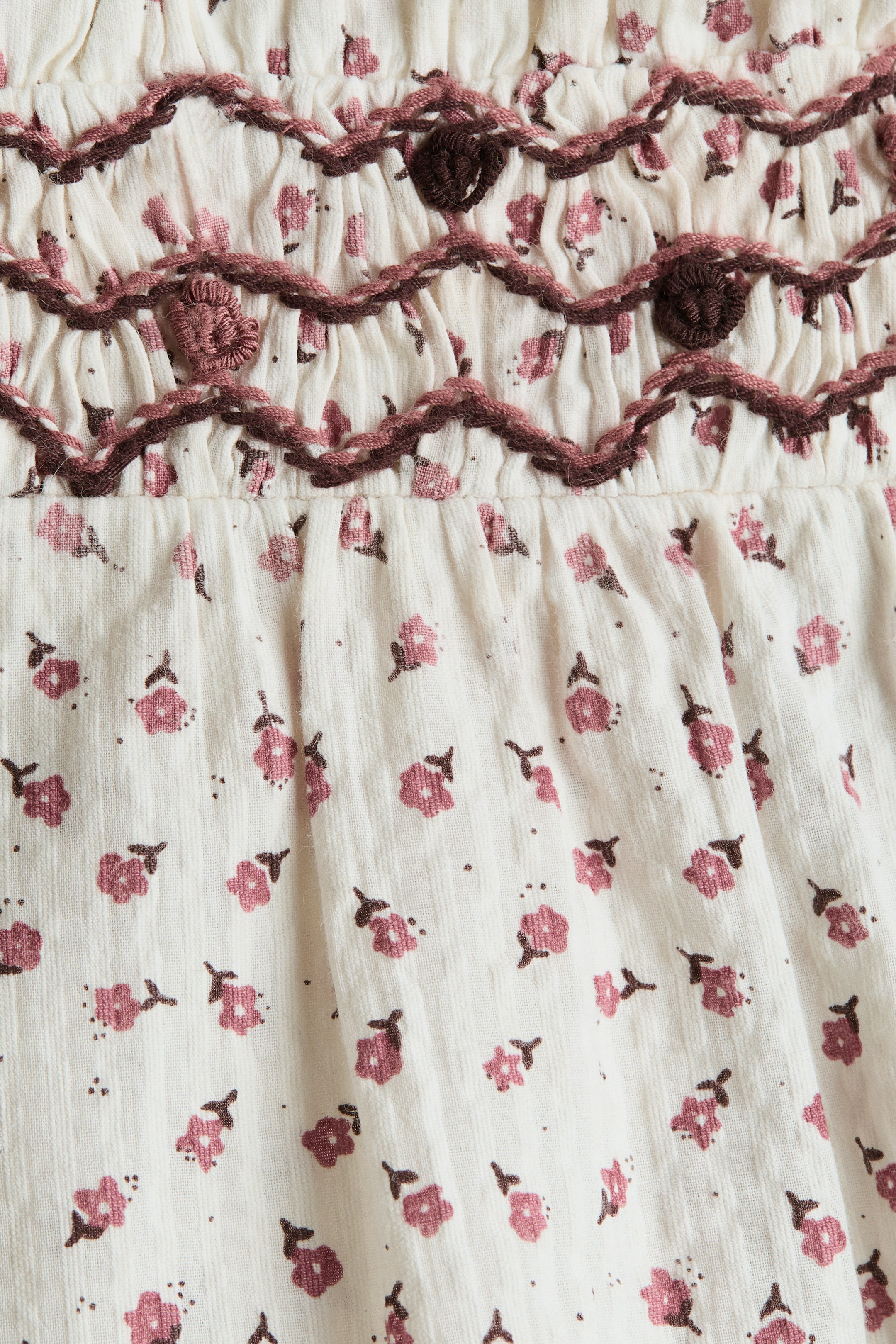 Jupe-culotte en coton avec imprimé fleuri