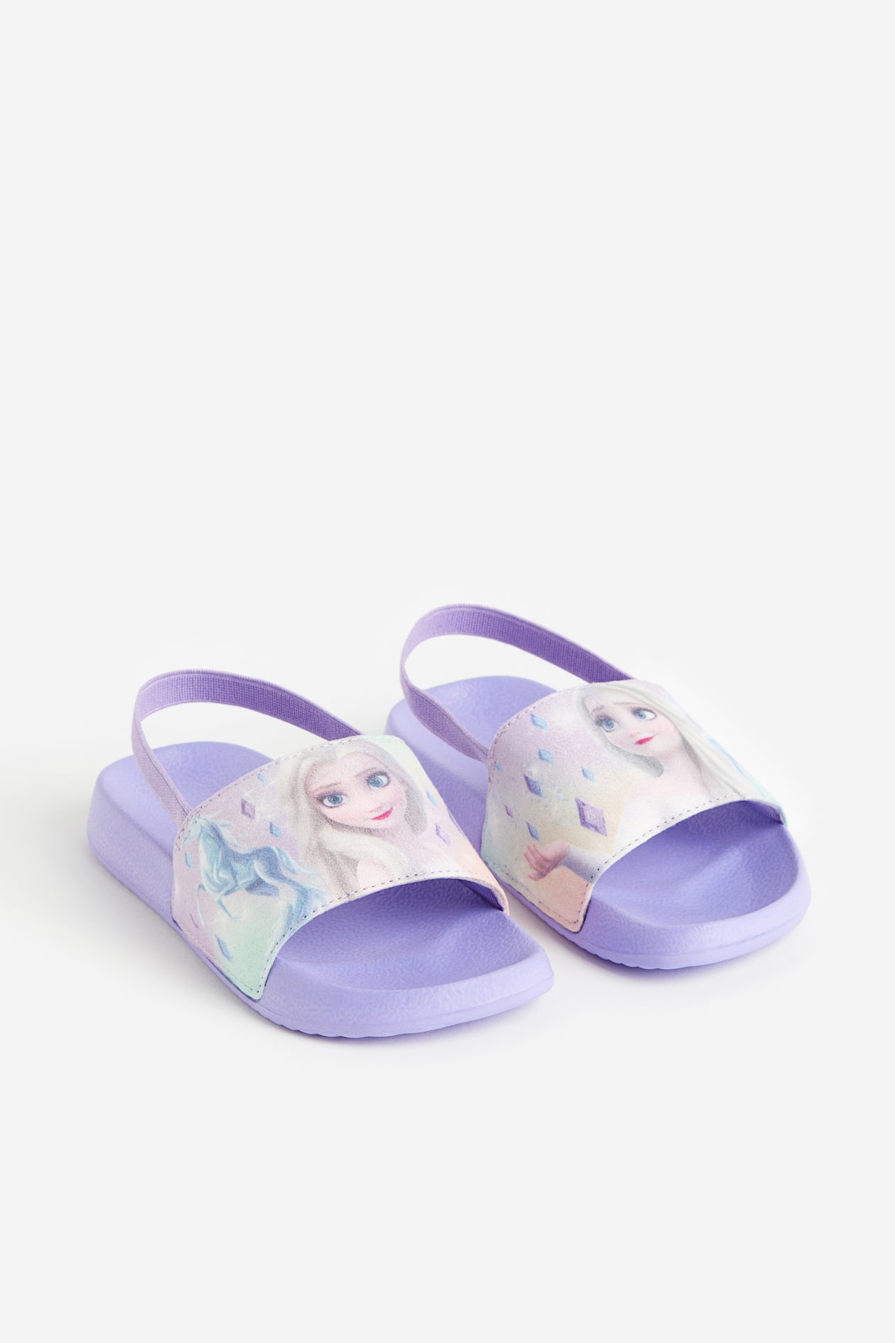 Printed pool shoes Purple/Frozen Kids H&M