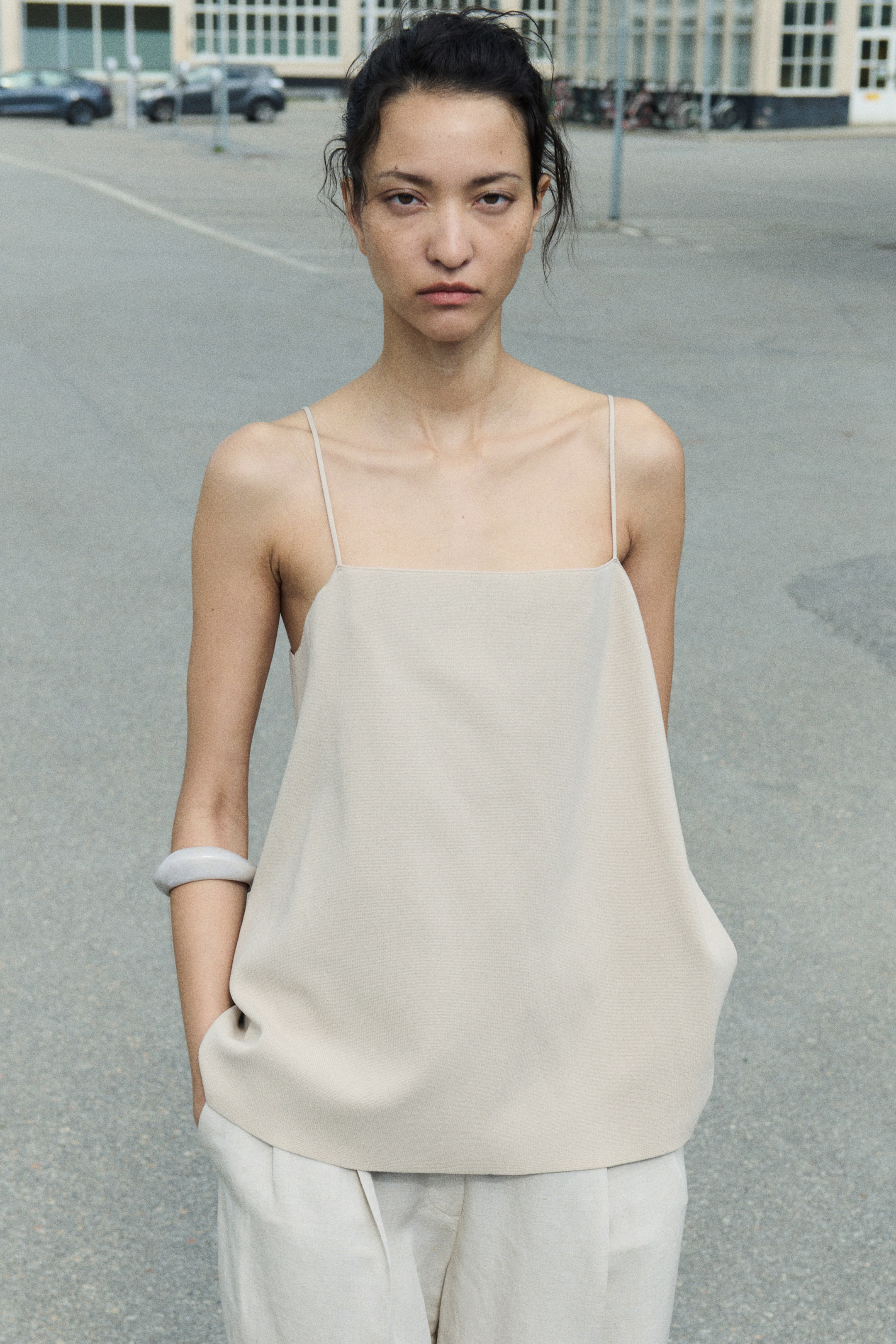 Женские топы H&M Fine-Knit Strappy Top — фото 4