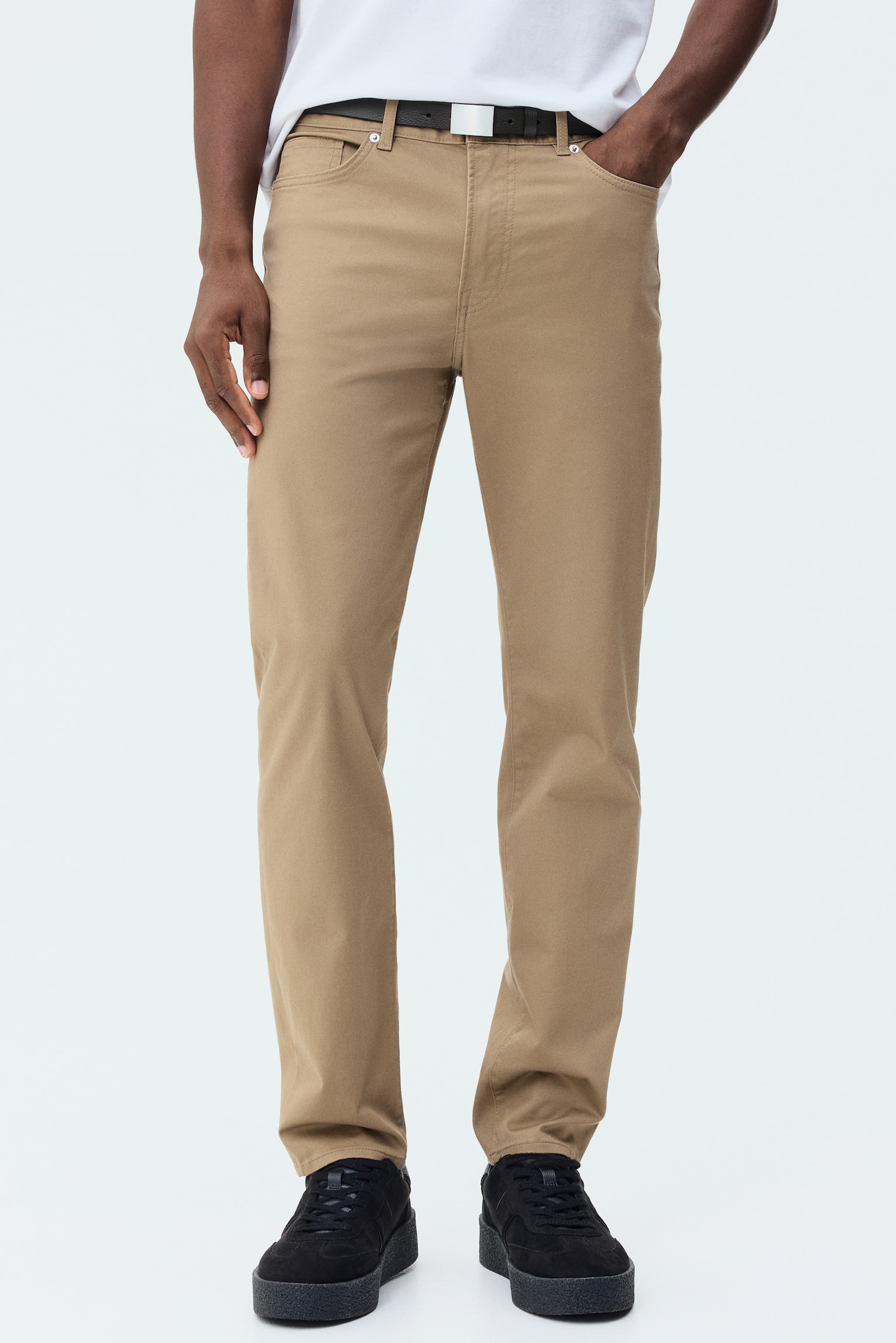 Quần dài 5 túi Slim Fit - Màu be/Màu xám đậm - 5