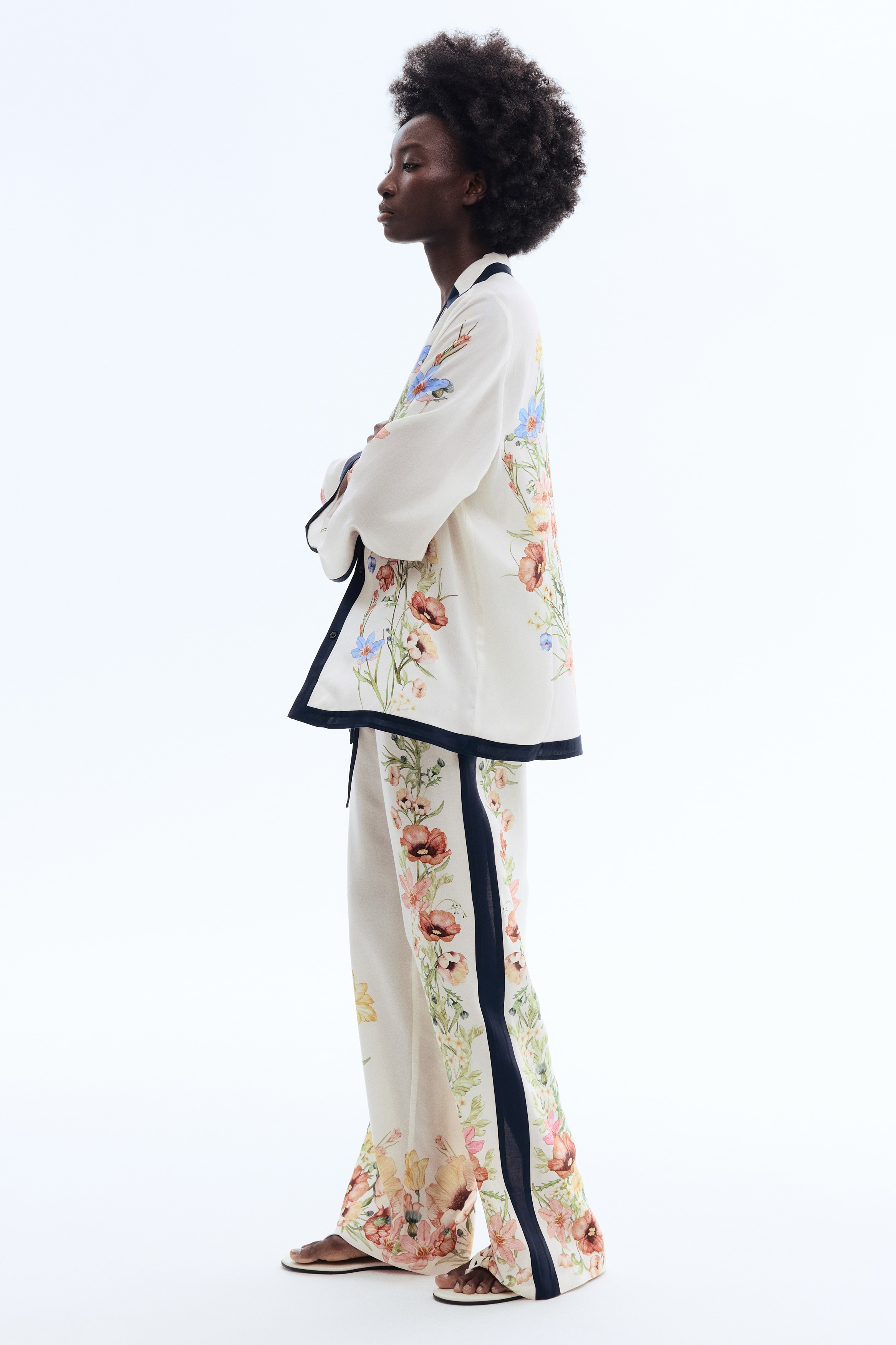Printed lyocell resort shirt