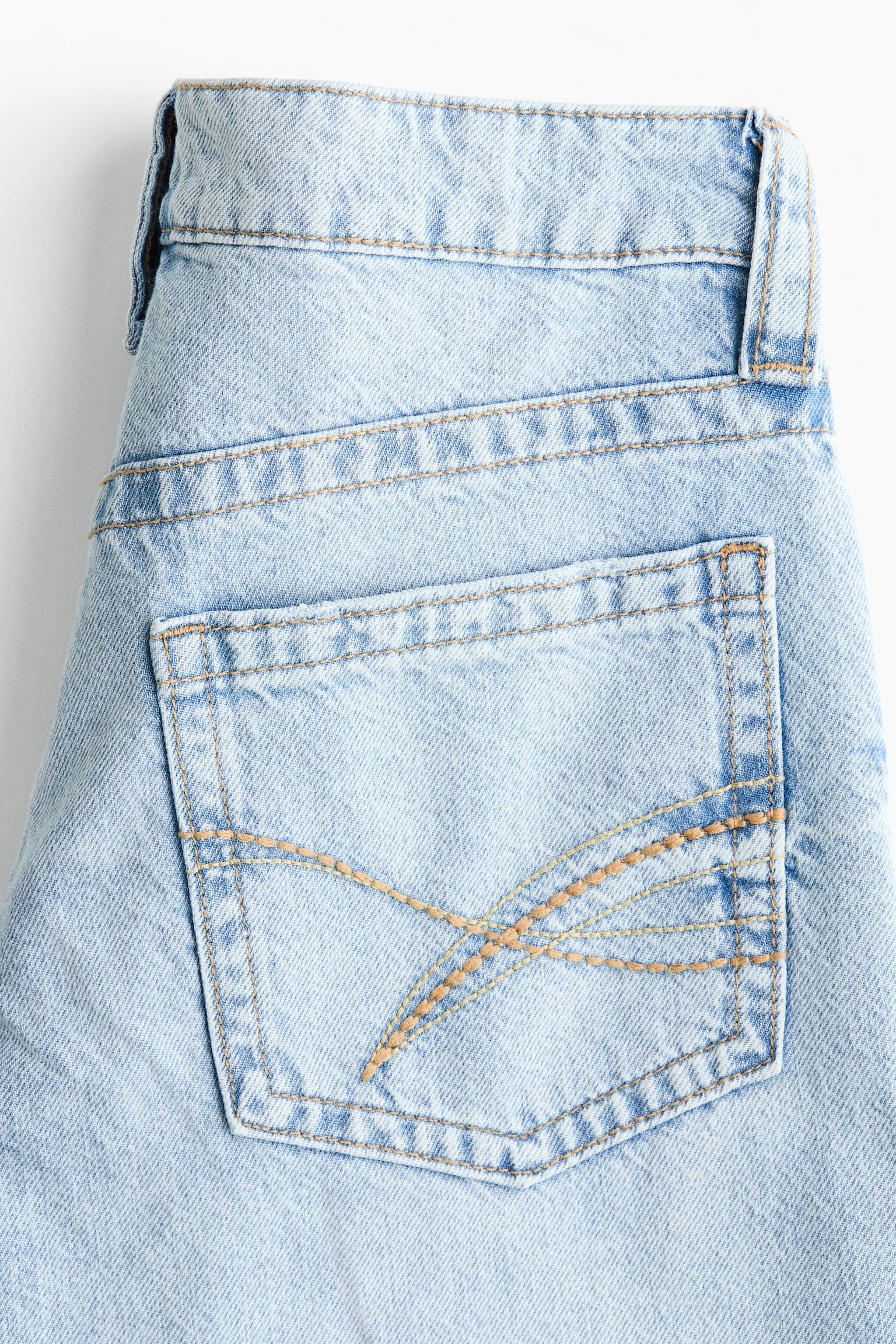 Jean taille basse flottant - Bleu denim clair/Bleu denim/Gris - 5