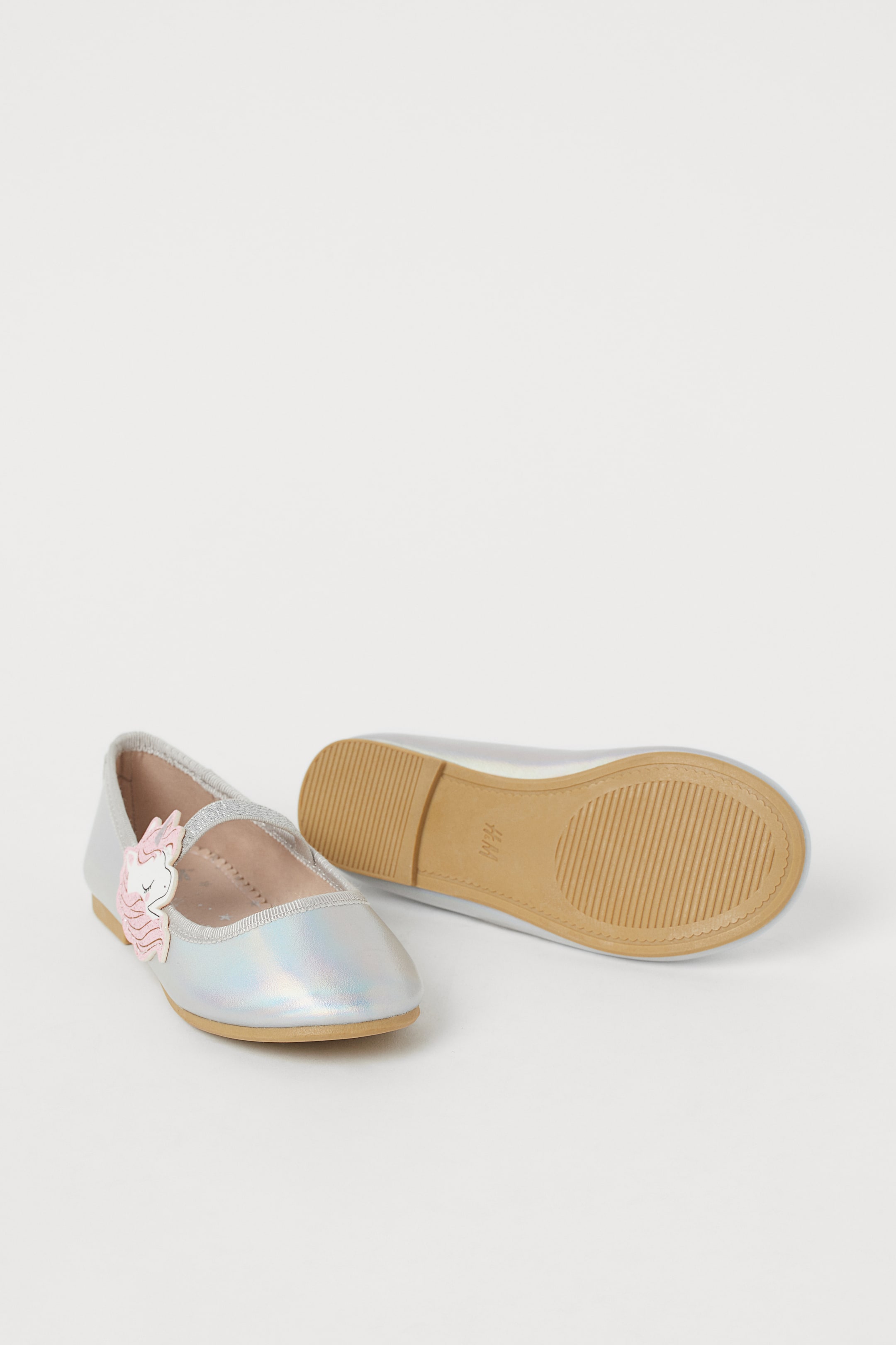 查看大圖: 芭蕾淺口鞋 - 銀色/獨角獸 - Kids | H&M HK 2