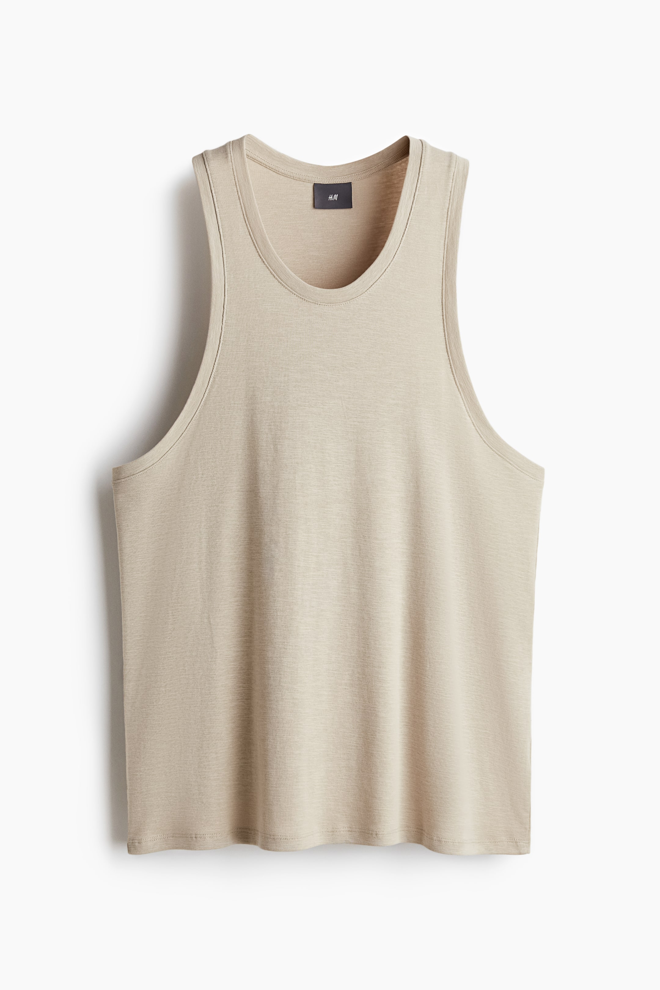 Pyjama vest top and shorts - Light beige - Men | H&M GB 6