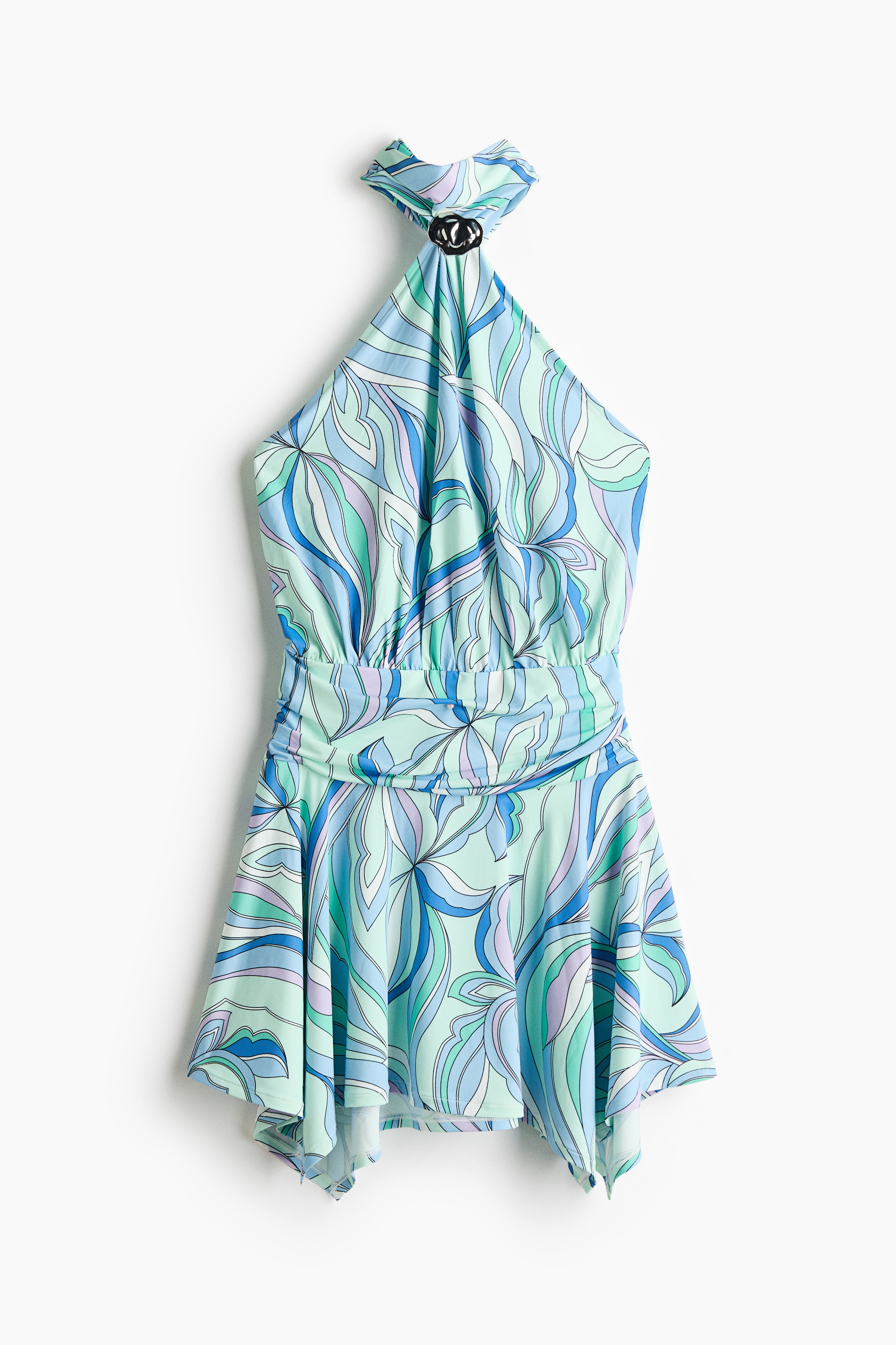 Abito halter con gonna svasataModal