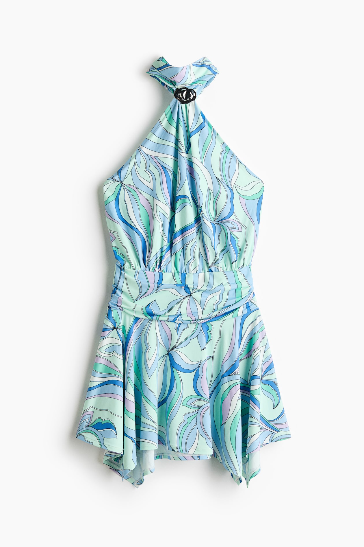 Flared Halterneck Dress