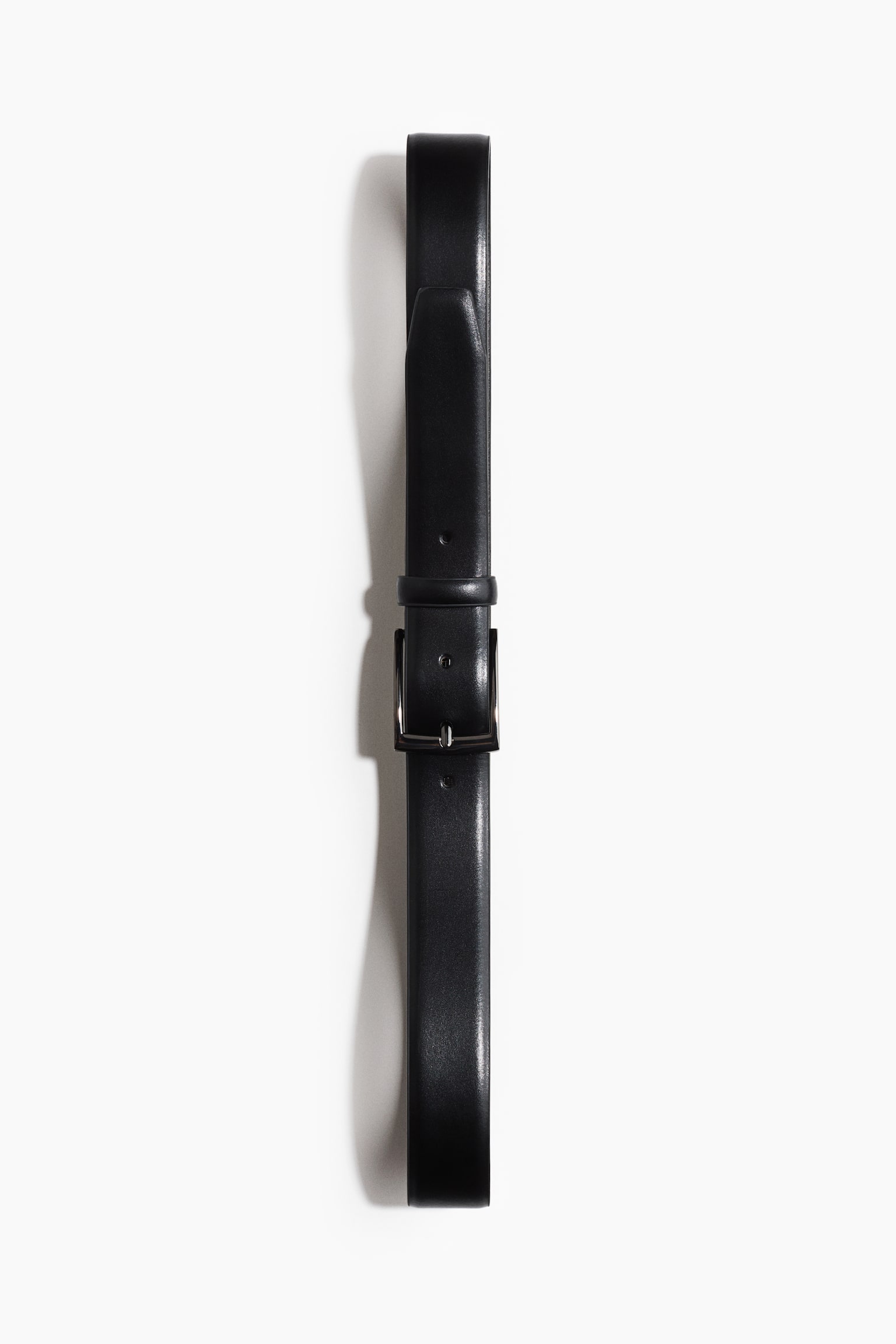 Leather belt - Black/Black/Brown