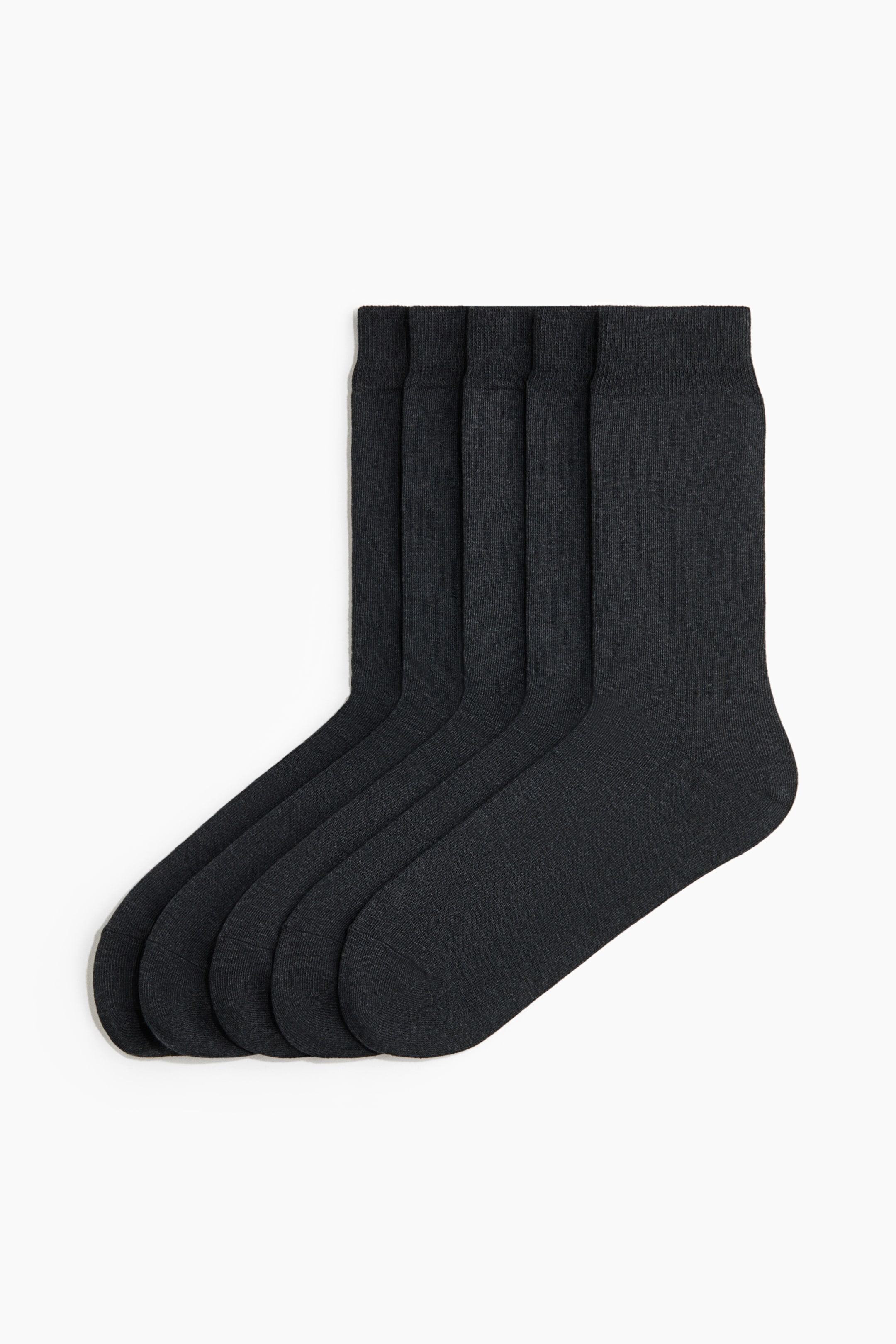 View larger image: 5-pack socks - Anthracite grey - Men | H&M 1