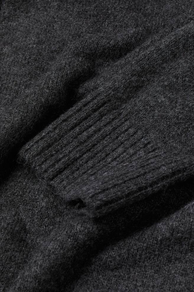 Knitted cardigan - Dark grey marl/Grey marl - 6