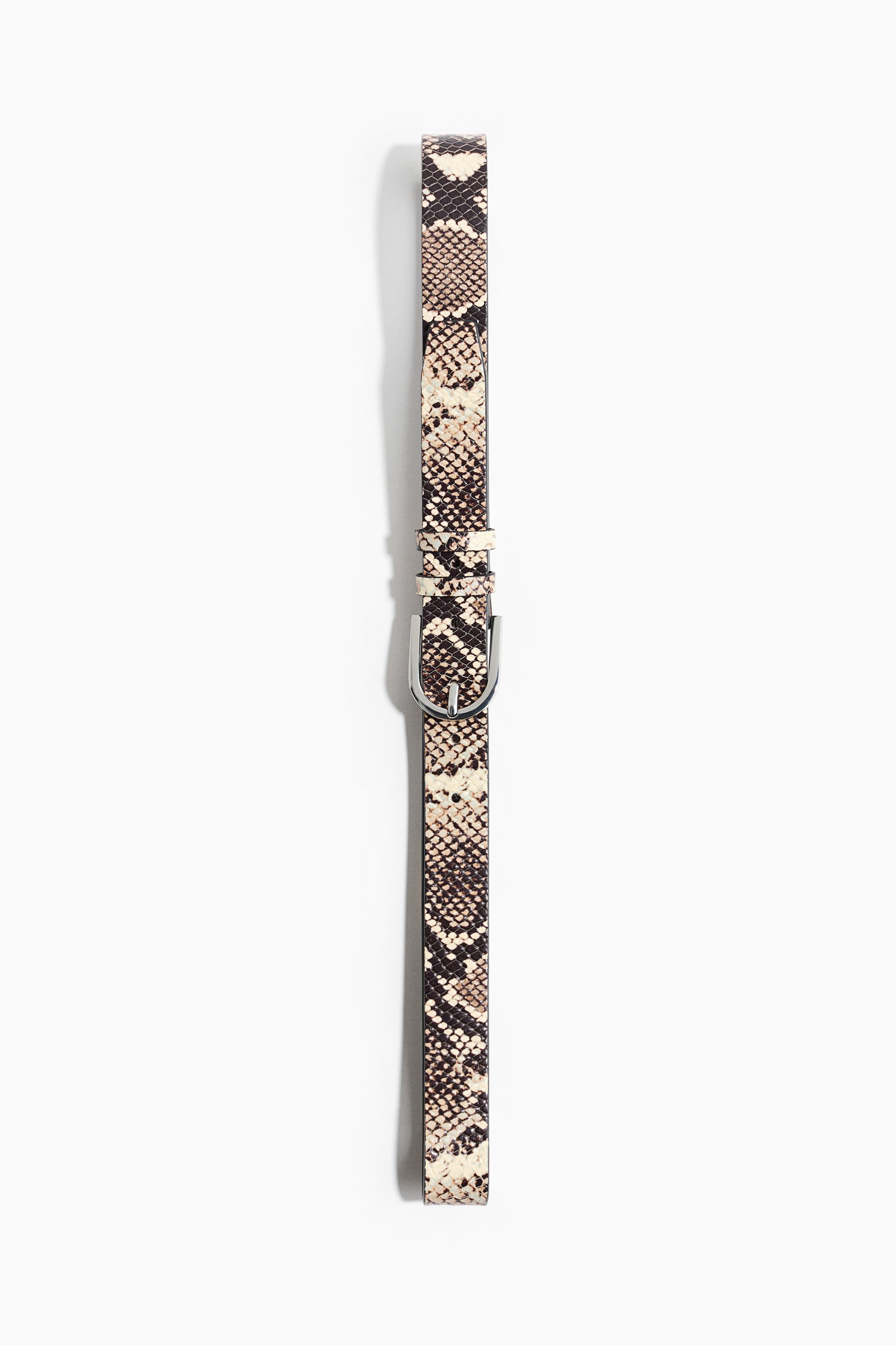 View larger image: Suede belt - Beige/Snakeskin pattern - Men | H&M 1