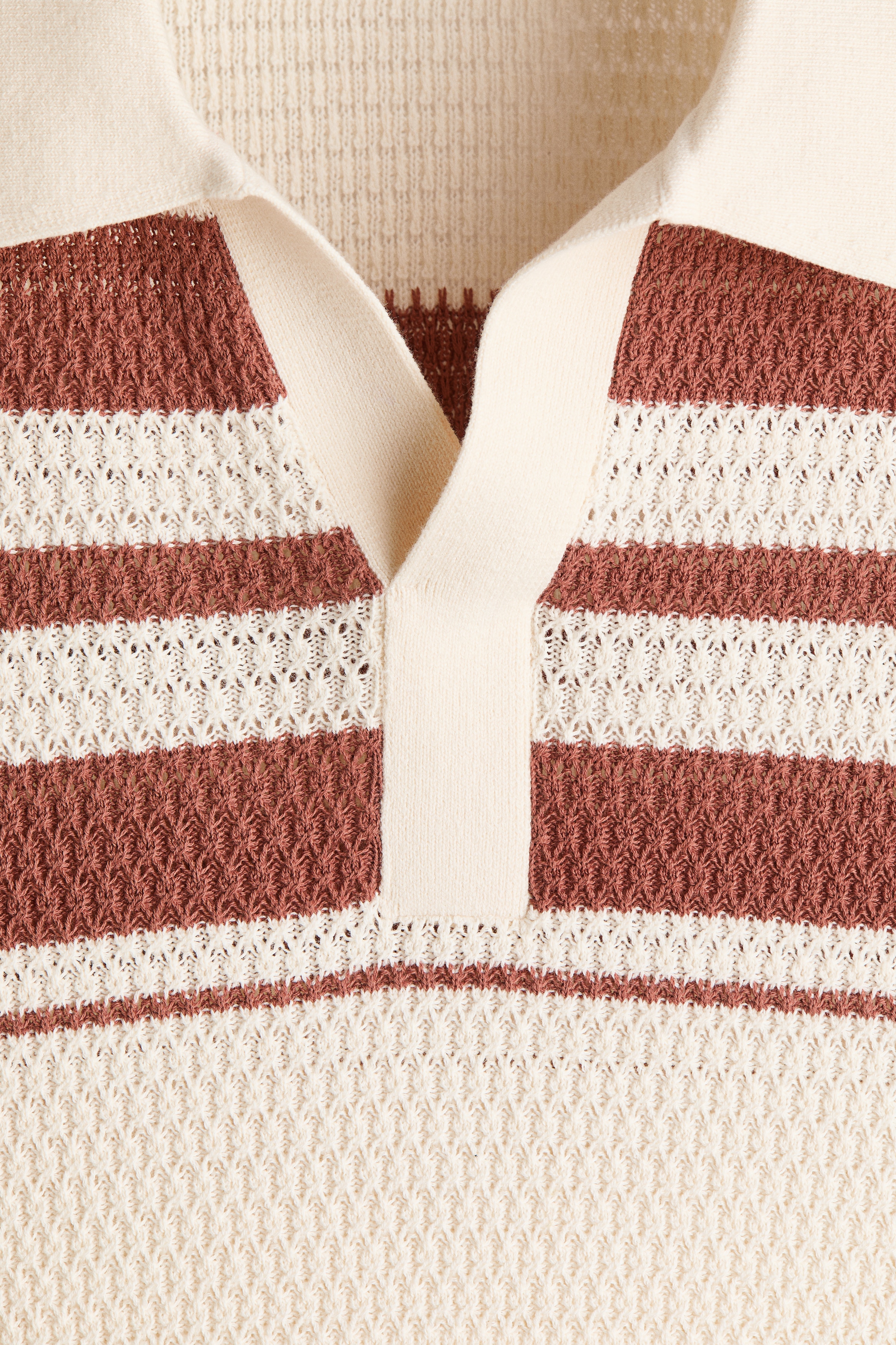 Regular Fit Pointelle-knit polo shirt