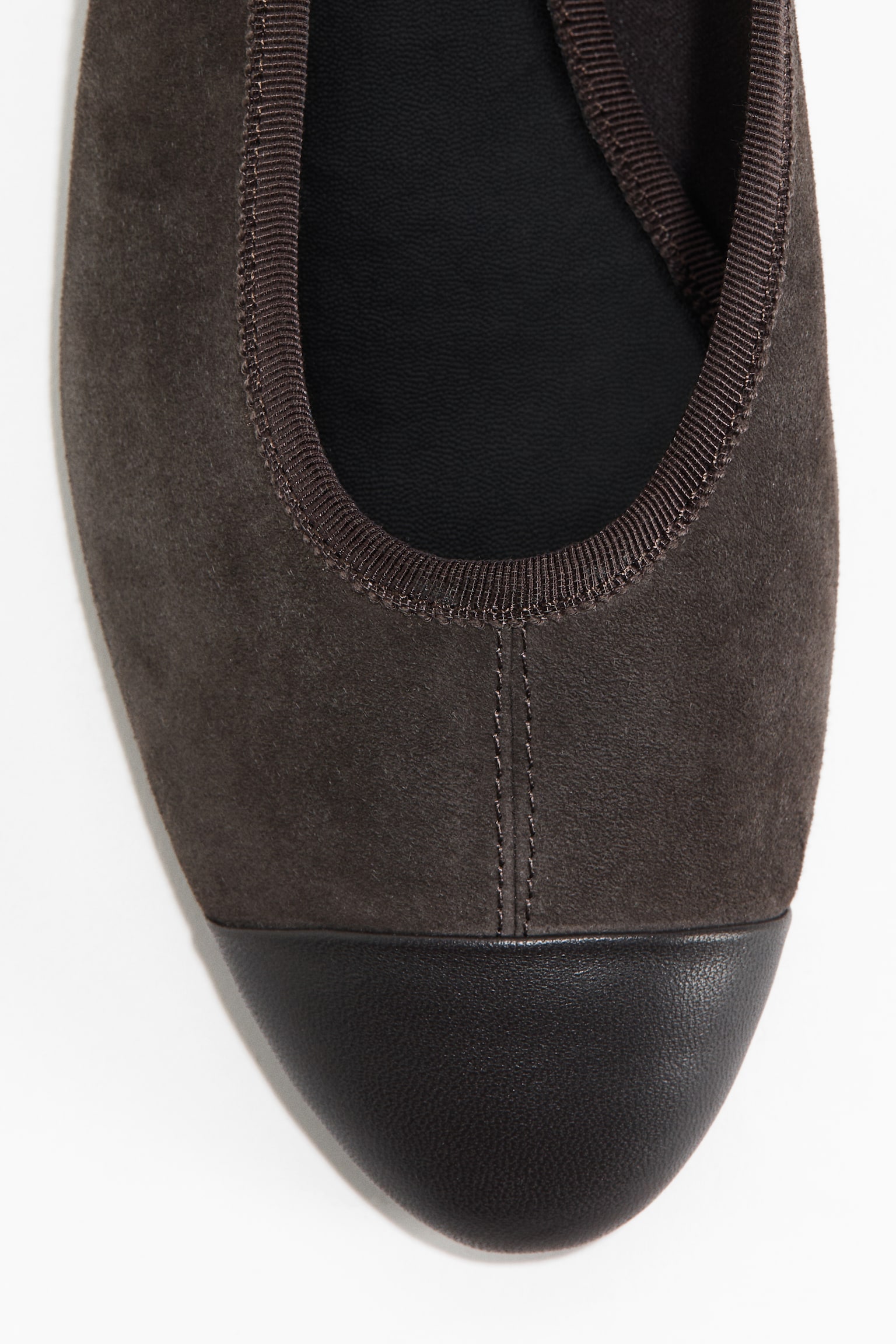 Балетки H&M Suede Flats, цвет: Тёмный коричневый — фото 5