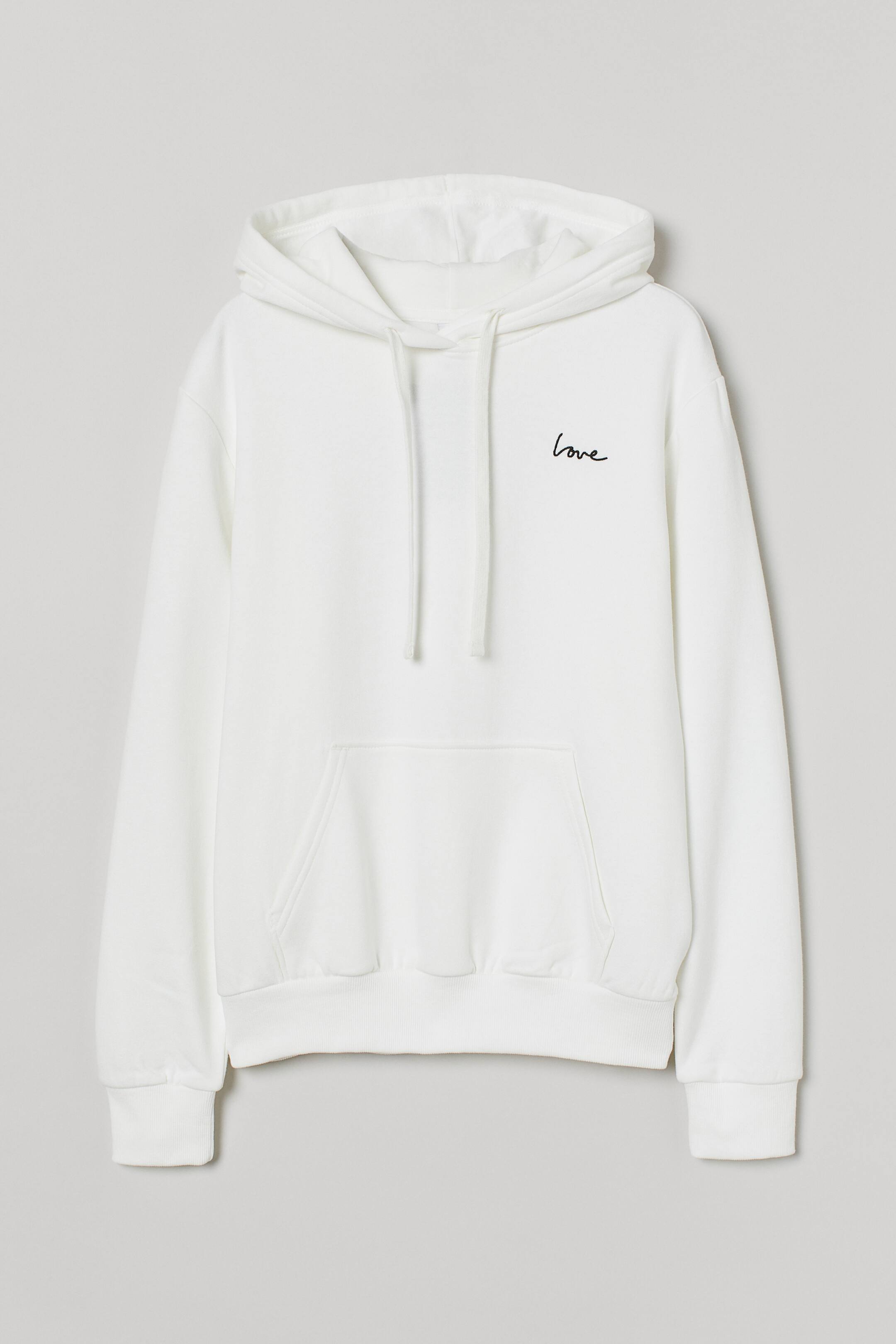 Agrandir l'image: Sweat à capuche - Blanc/Love - FEMME | H&M CH 1