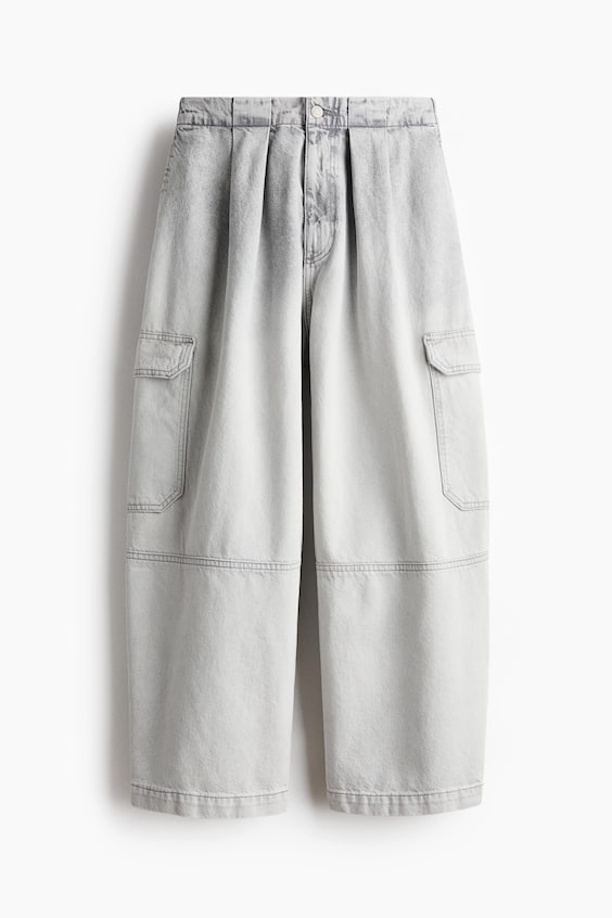 Женские джинсы H&M Regular-Waist Barrel-Leg Ankle Jeans