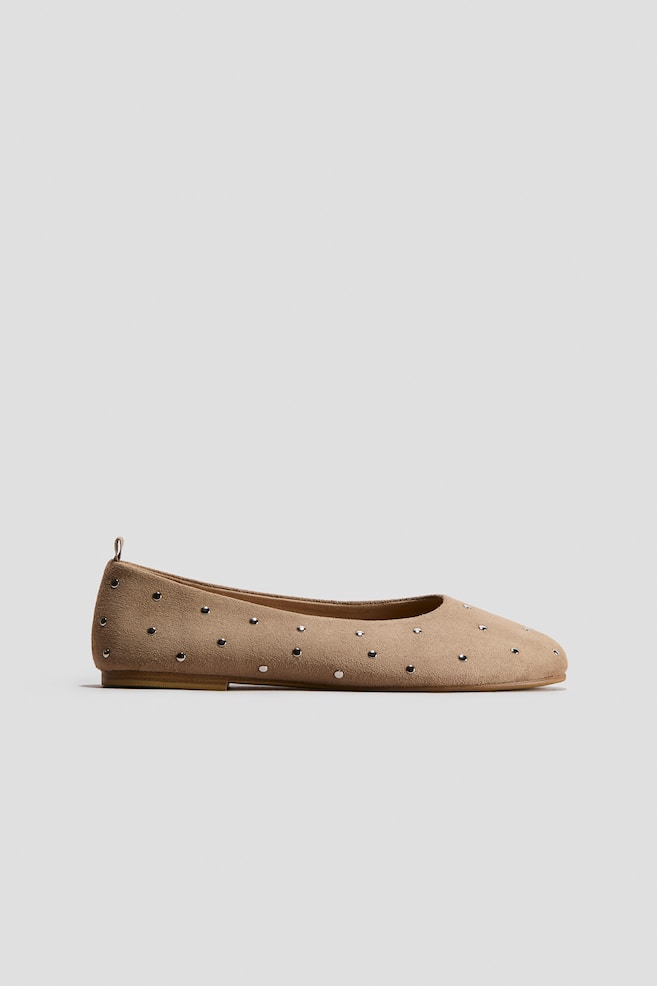 Ballerinas - Beige/Schwarz/Hellbeige - 1