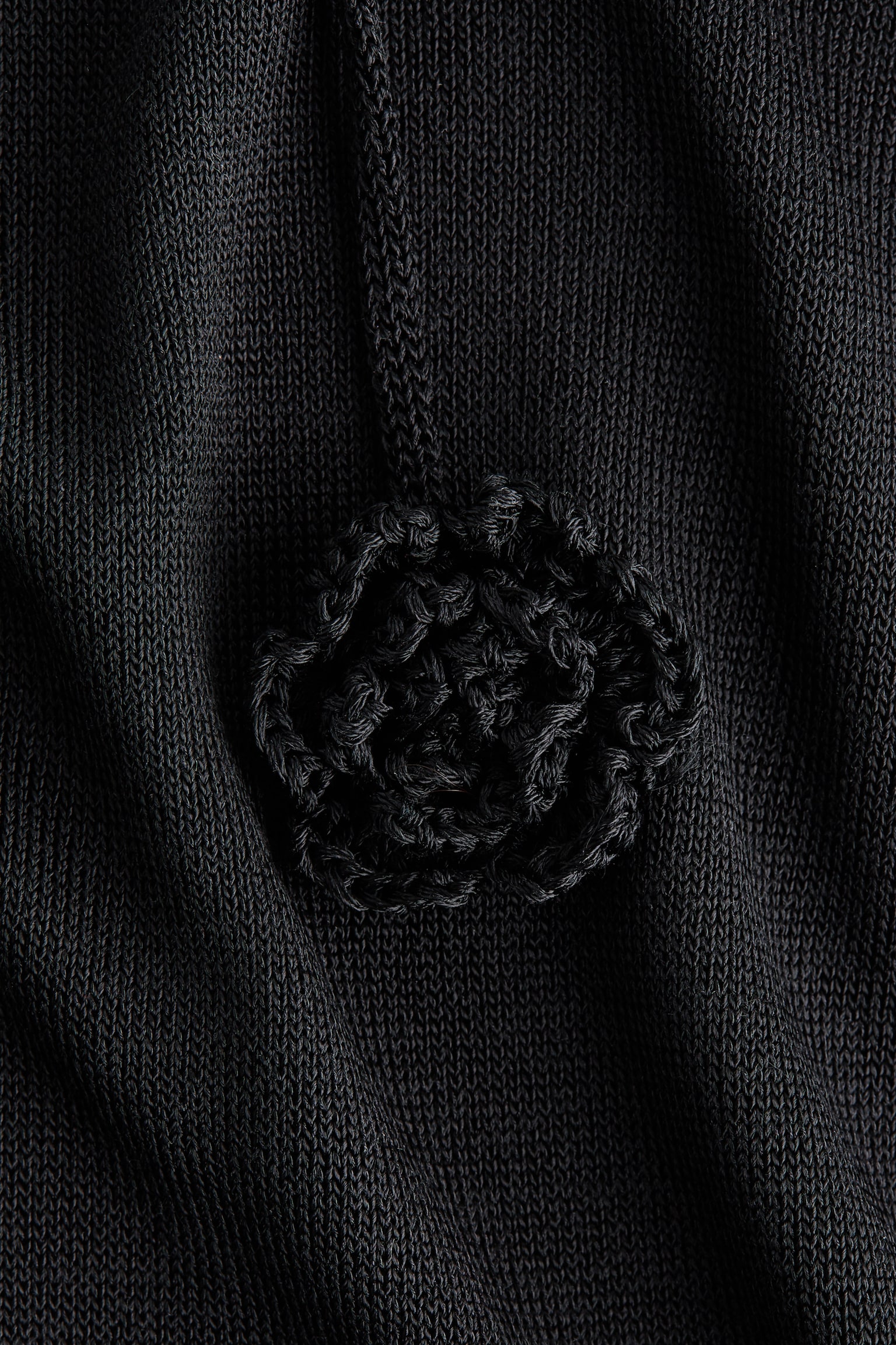 Fine-knit silk-blend dress - Black - 4