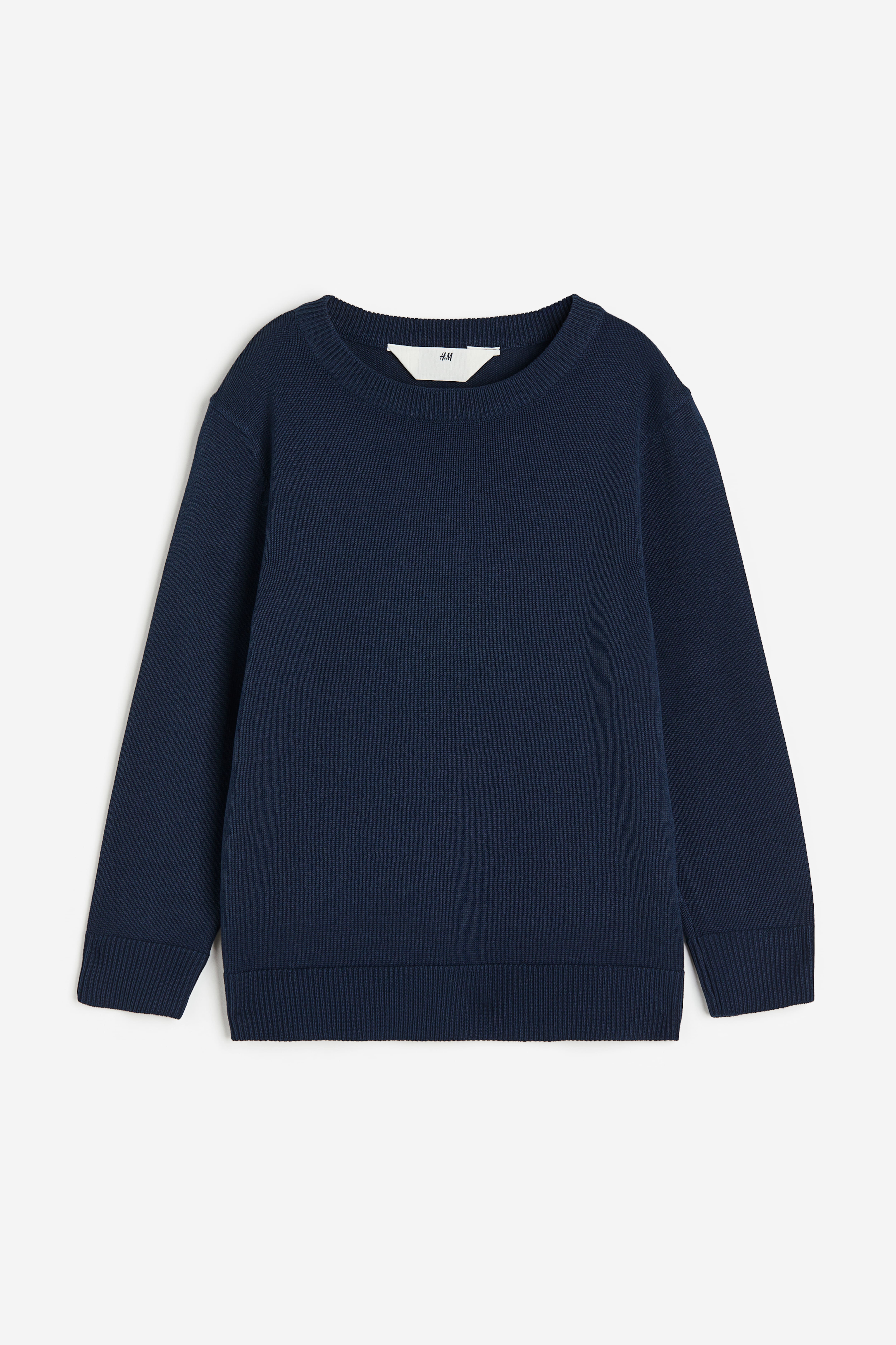 Pull en coton Bleu fonce ENFANT H M BE