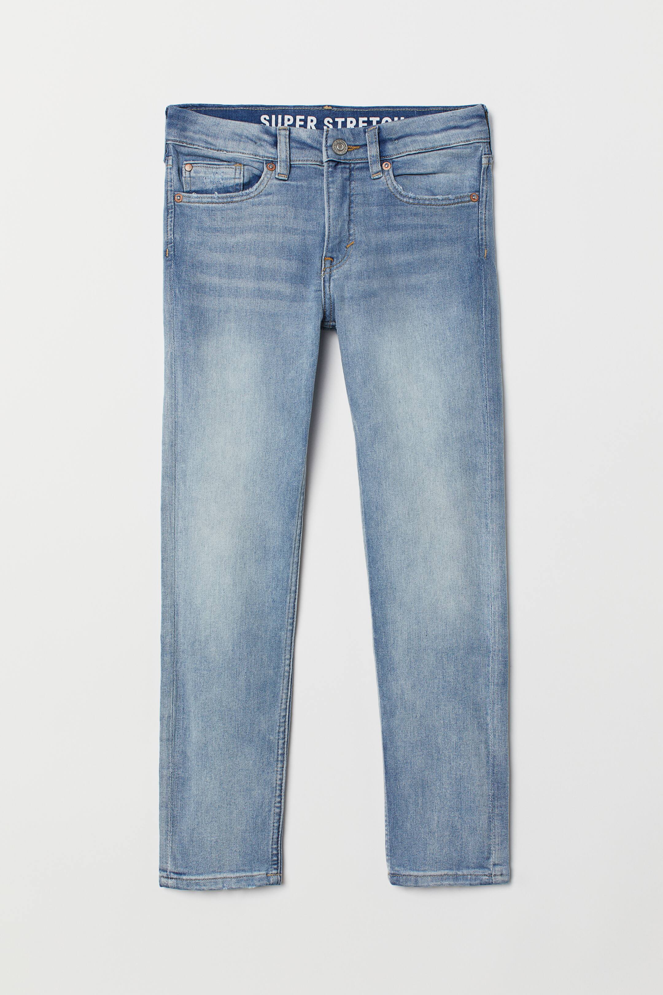 Superstretch Skinny Fit Jeans Light denim blue/Washed Kids H&M