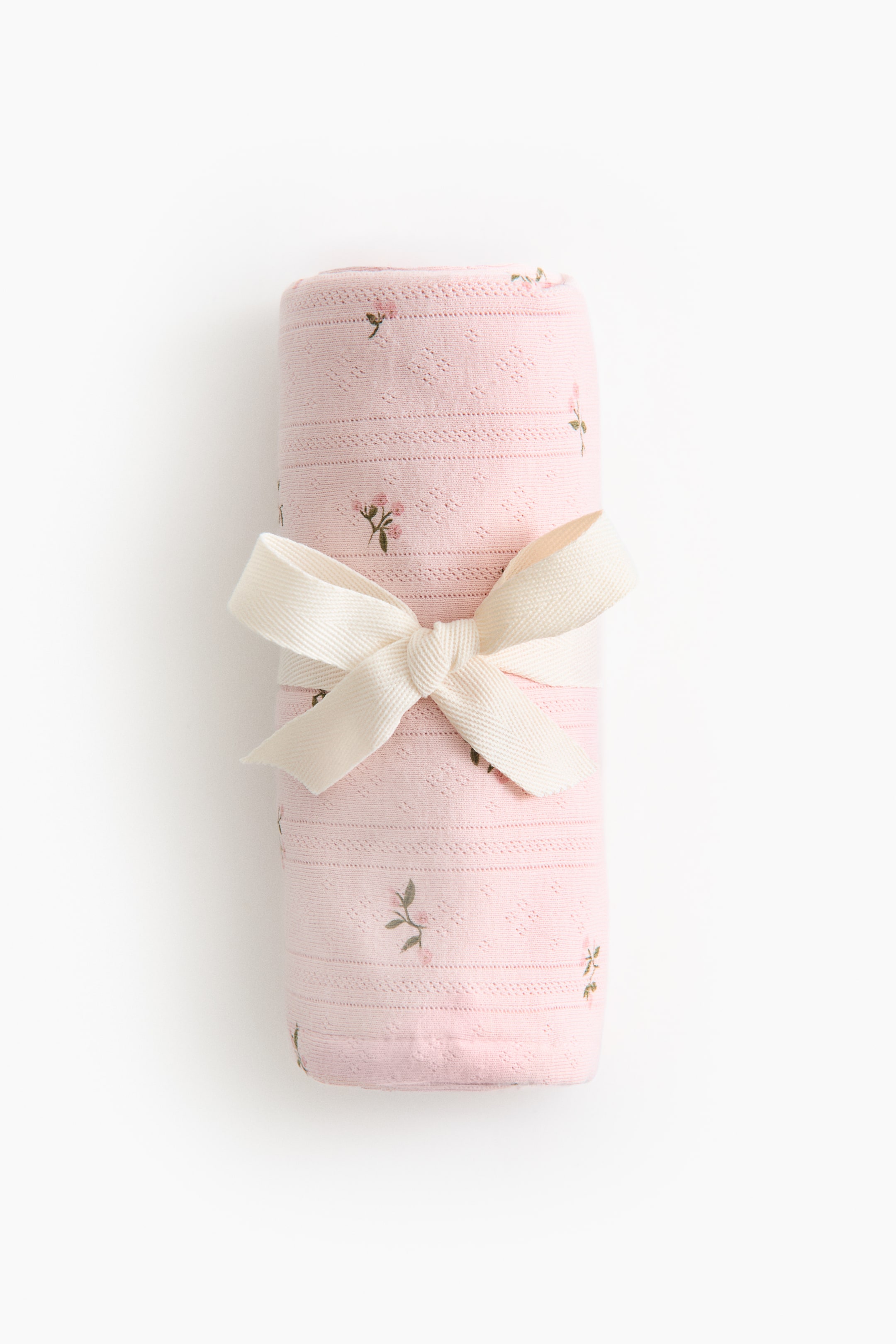 Pointelle-Knit Baby Blanket