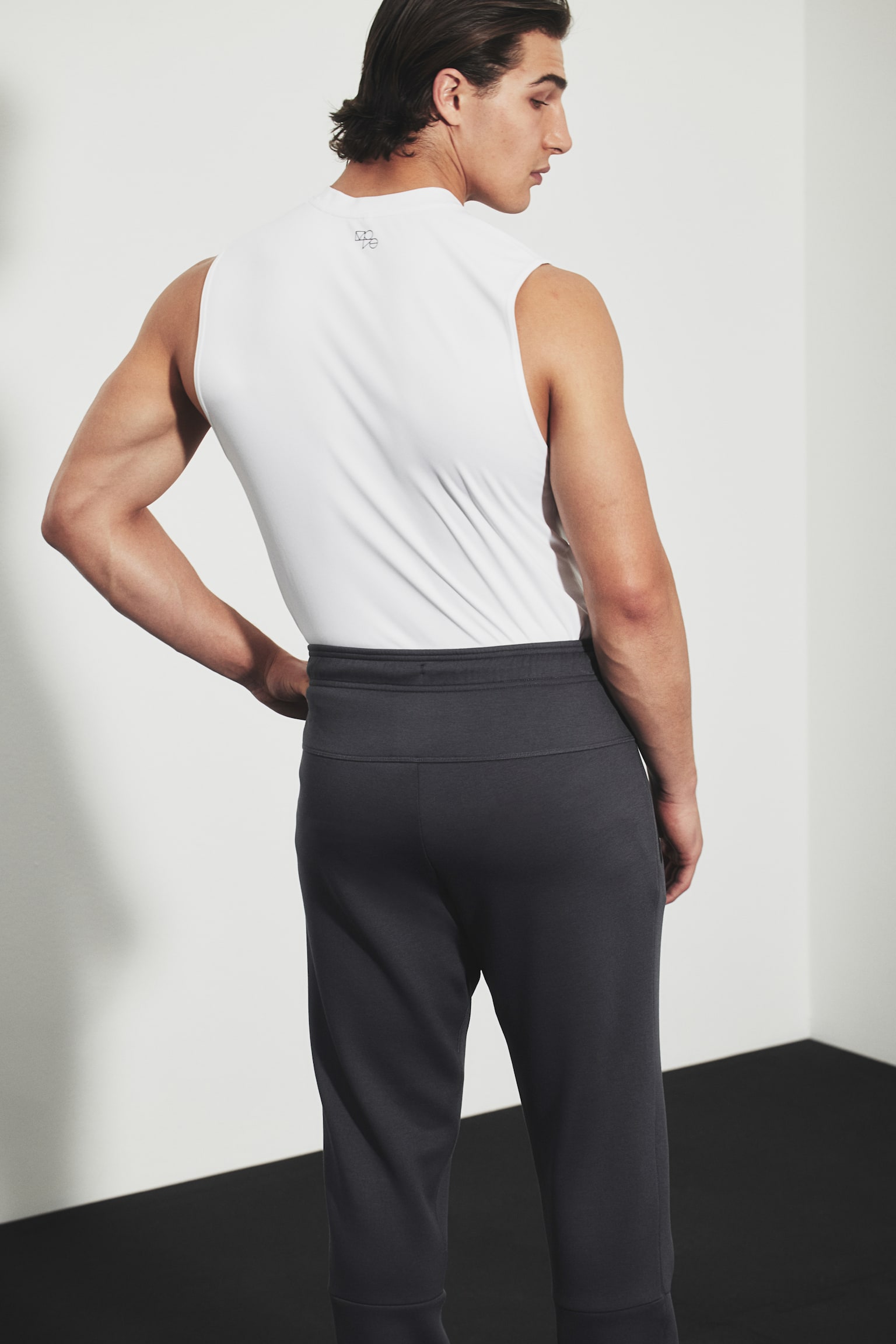 Träningsjoggers i DryMove™ Slim Fit - Mörkgrå/Svart/Khakigrön - 5