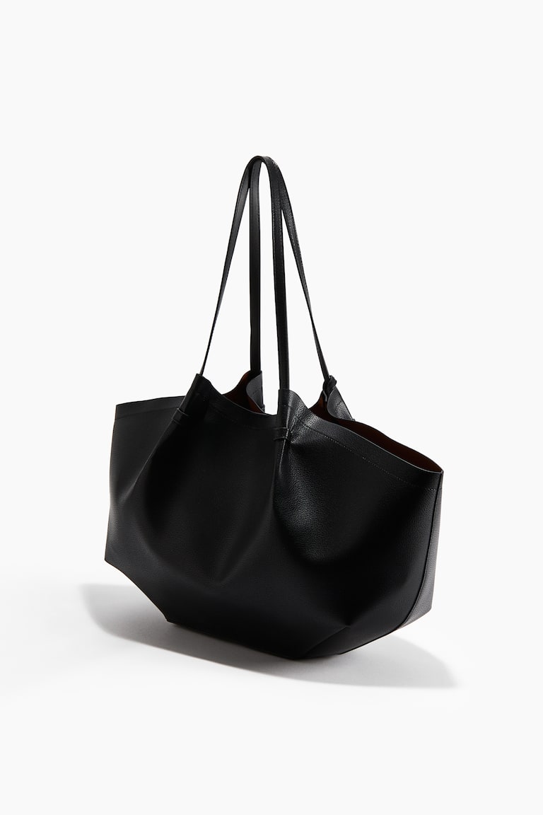 Women's Black Shopper with Pouch Bag | H&M US
