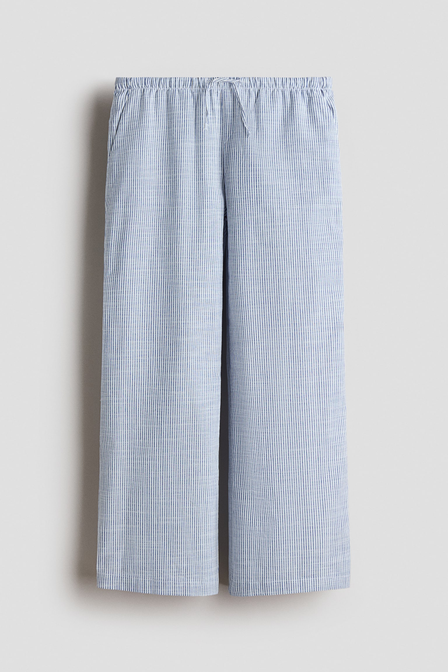 Cotton trousers - Blue/White striped/Pink/White striped