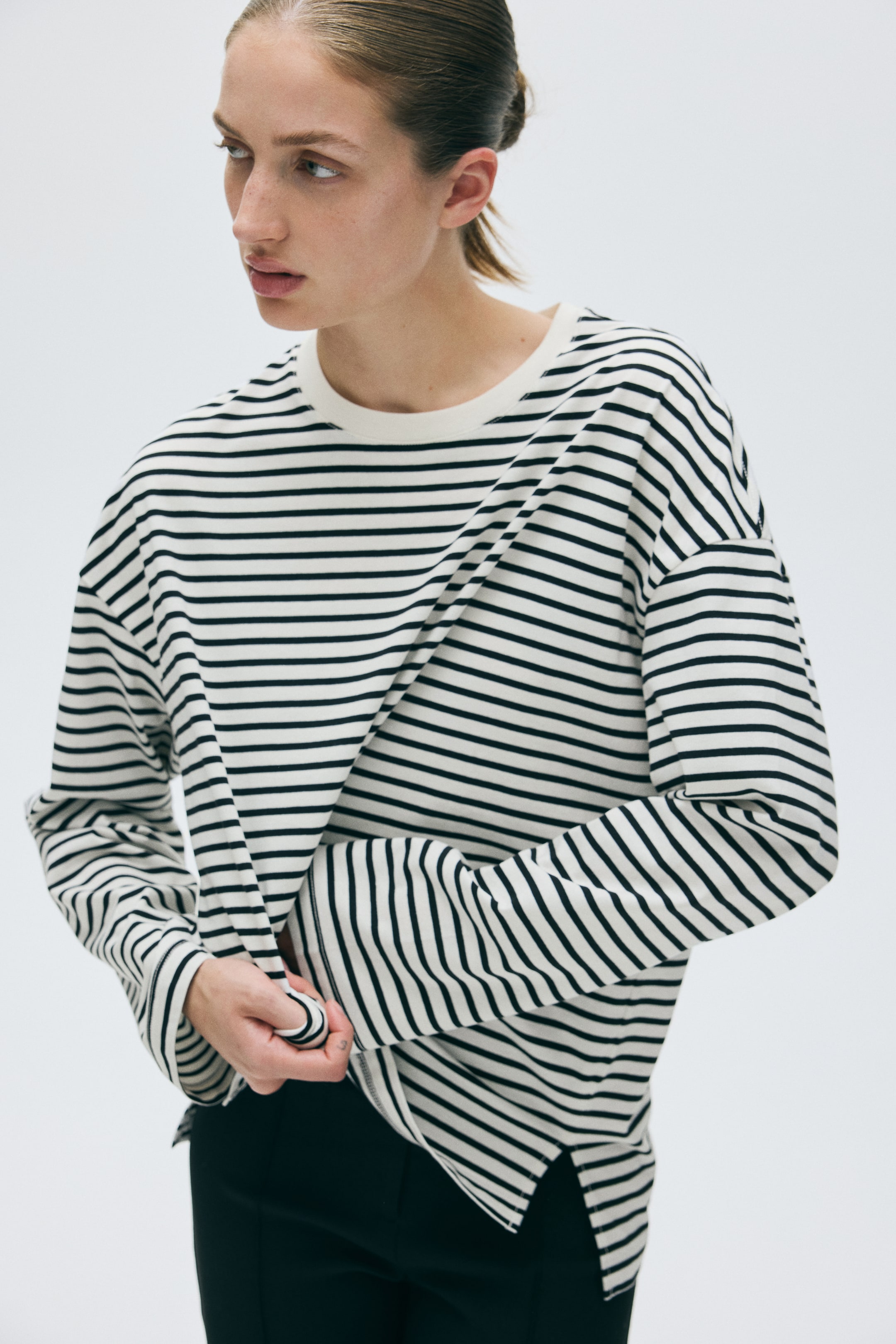 Long-Sleeved Cotton Top