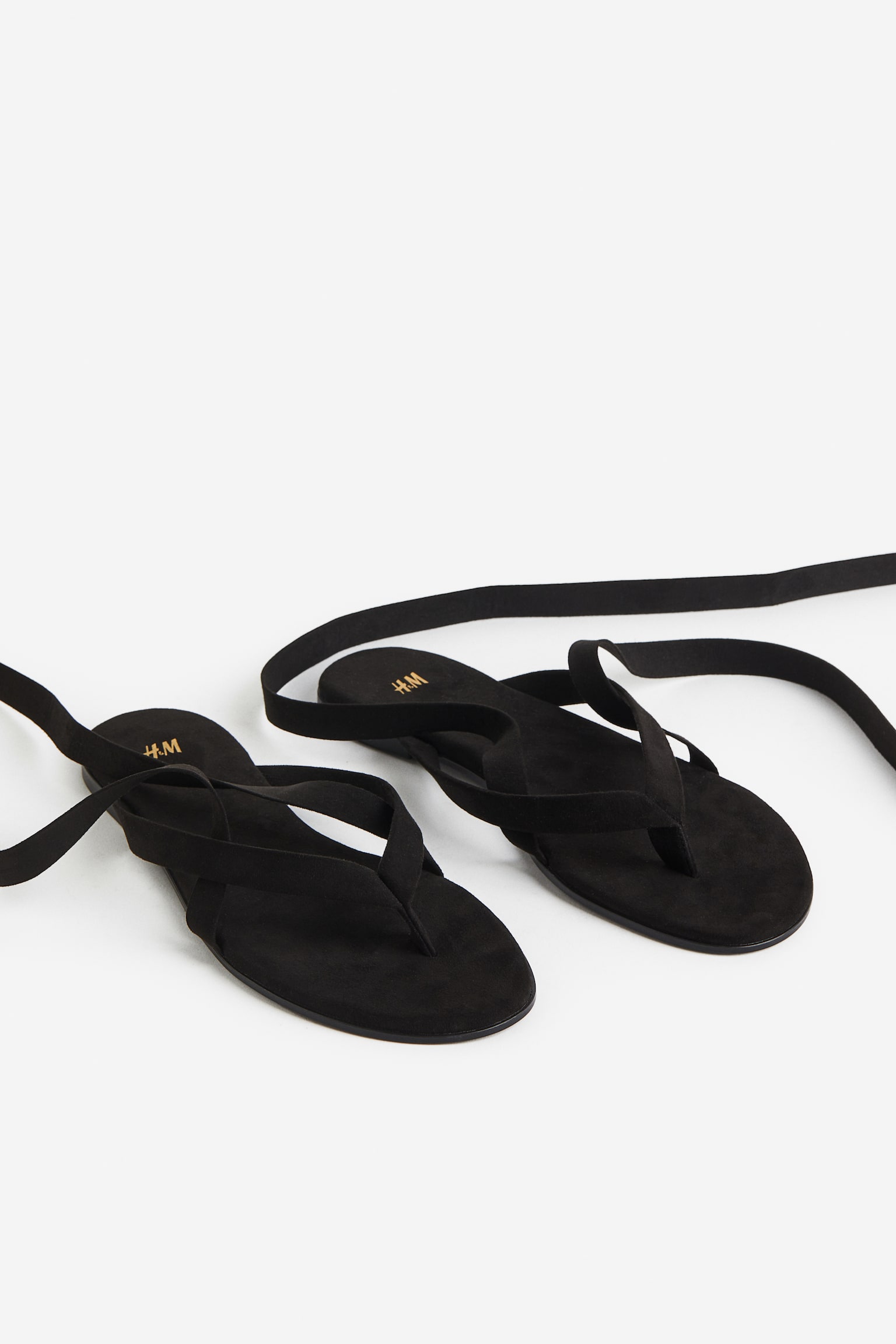 Strappy Sandals - Black - 4