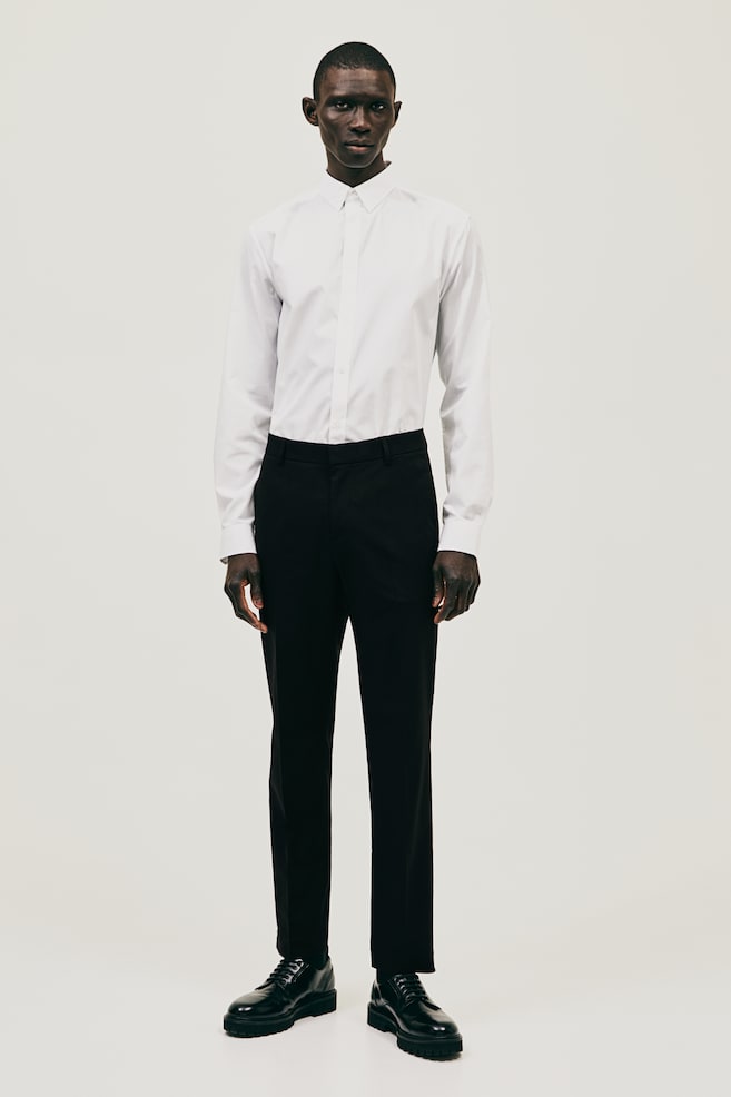 Pantalon de costume Slim Fit - Noir/Bleu foncé/Gris/carreaux/Bordeaux/dc/dc - 3