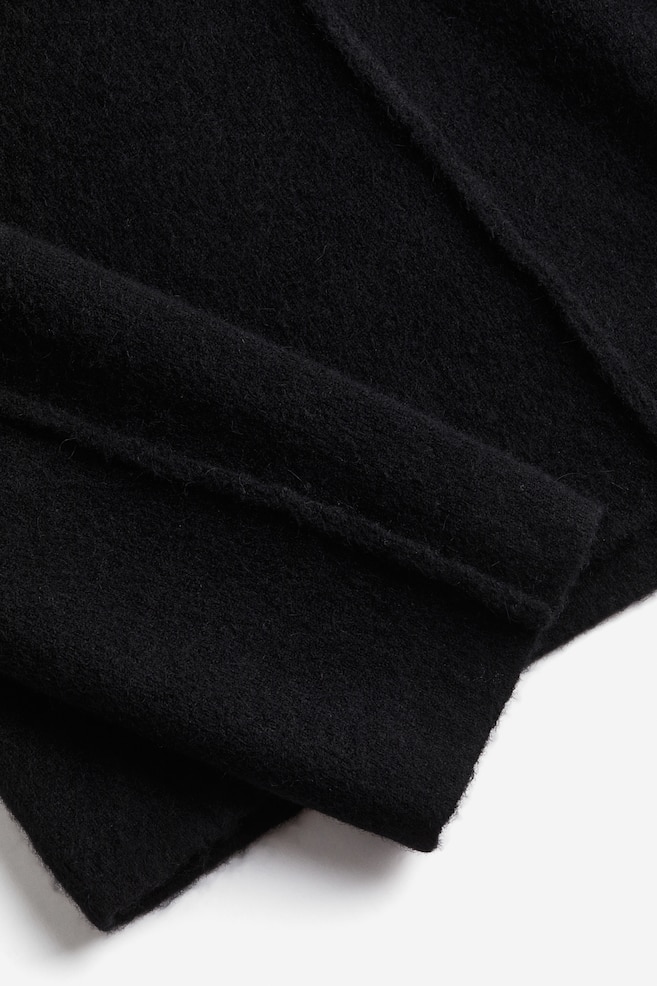 Wool-blend high-collar jumper - Midnight black/Teal - 4