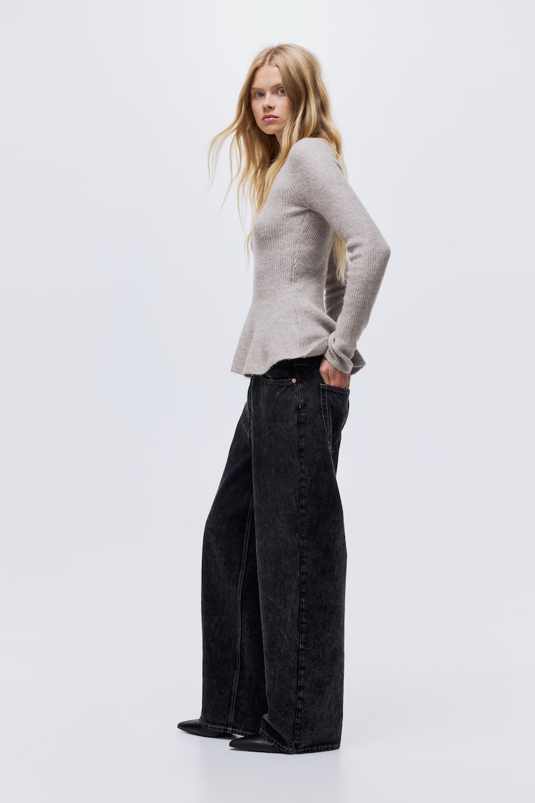 Curvy Fit Baggy High Jeans