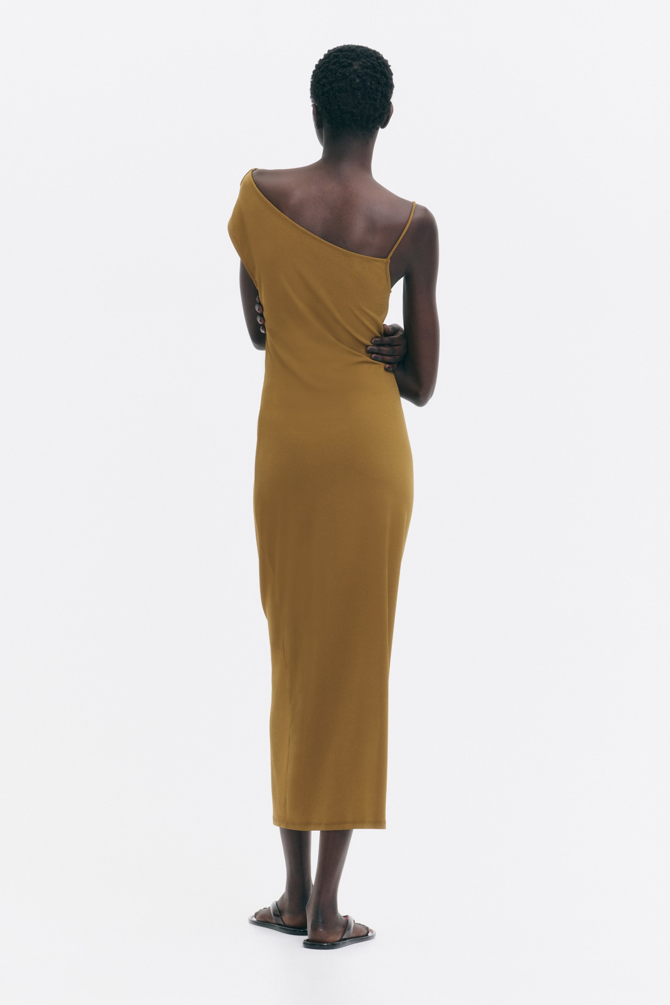 Robe asymétrique en jersey