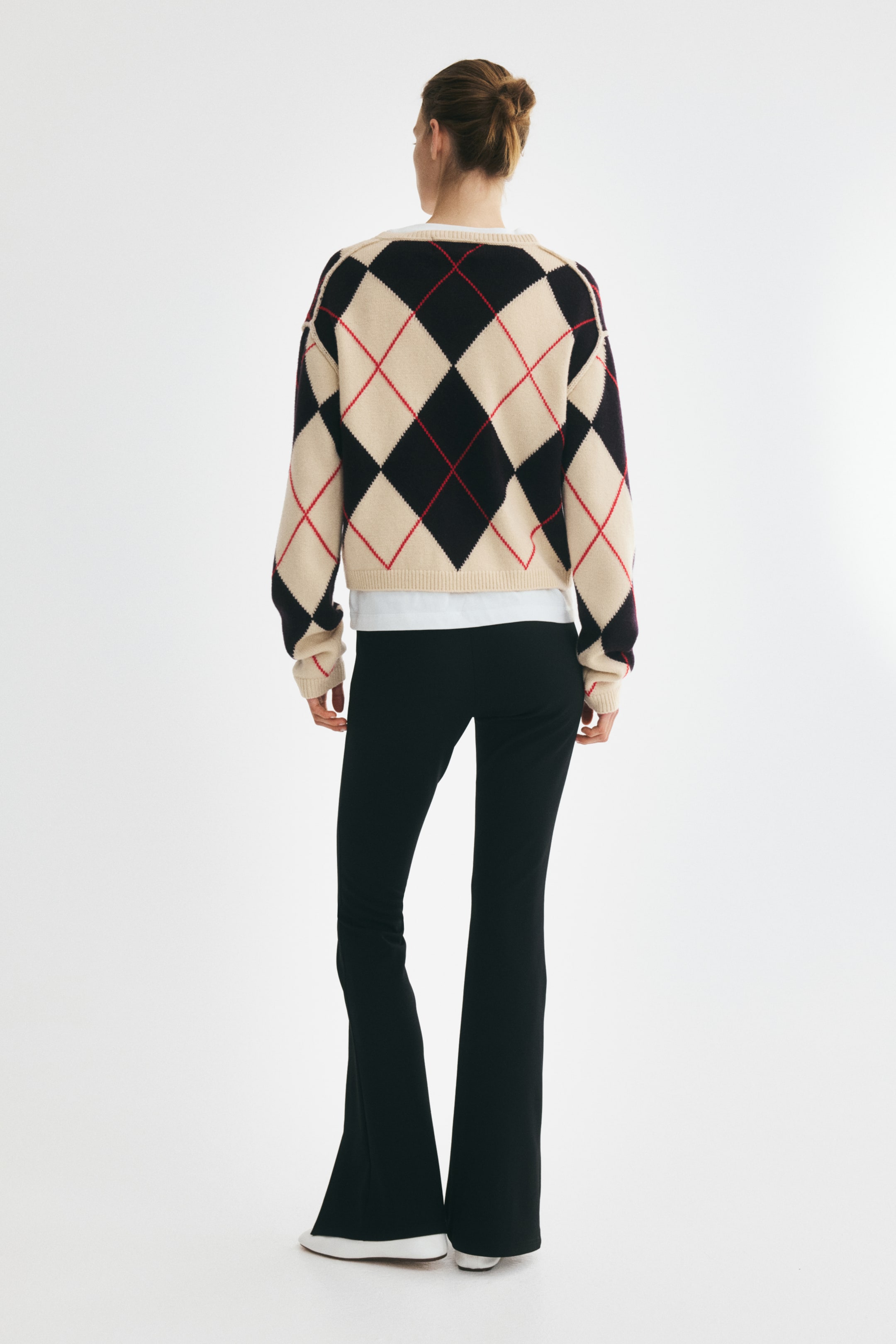 Legging évasé avec plis