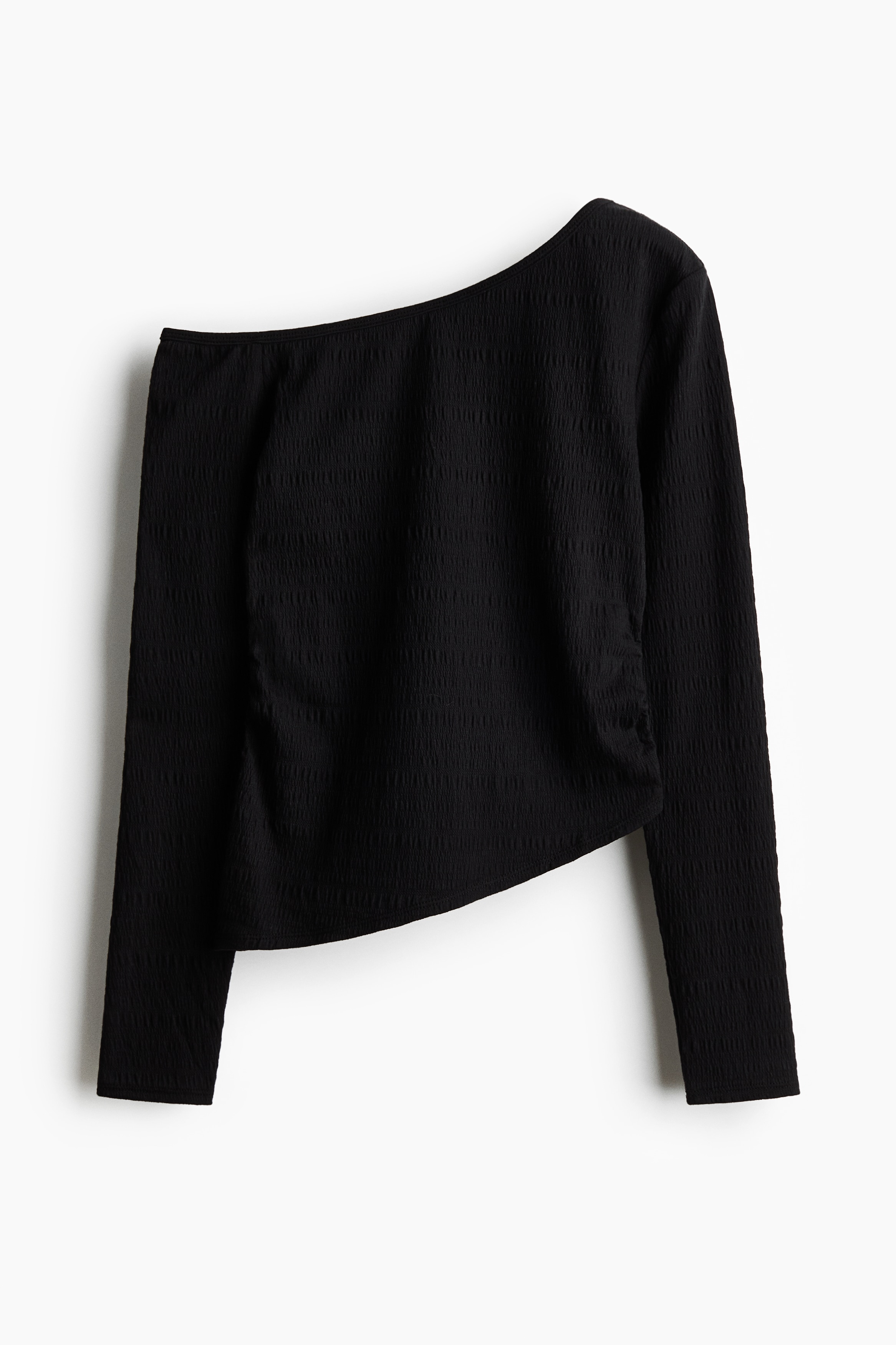 H & M - ワンショルダー アシンメトリートップス - ブラック H & M - ワンショルダー アシンメトリートップス - ブラック