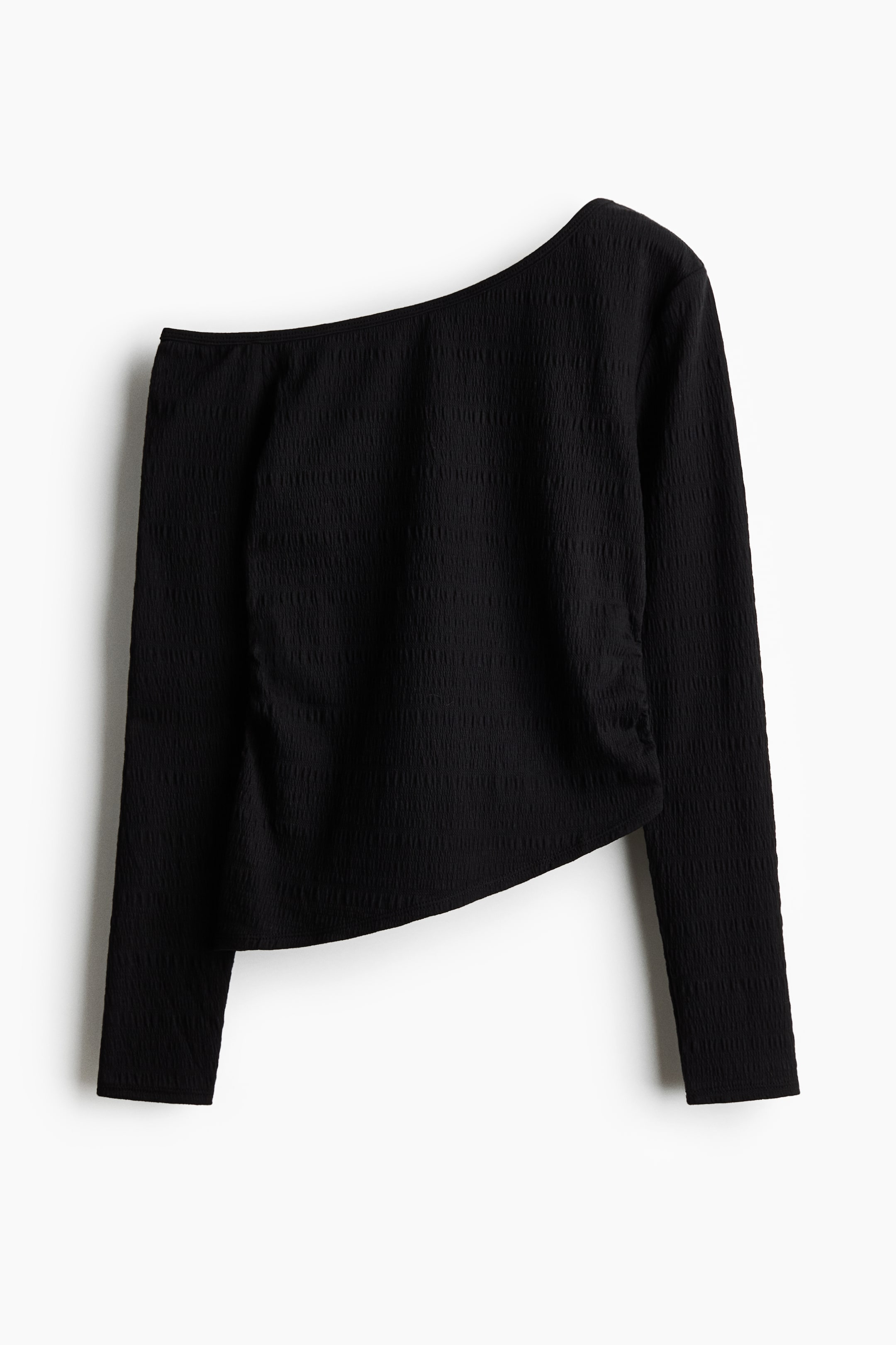 拡大画像を表示: ワンショルダー アシンメトリートップス - ブラック - レディース | H&M JP 1