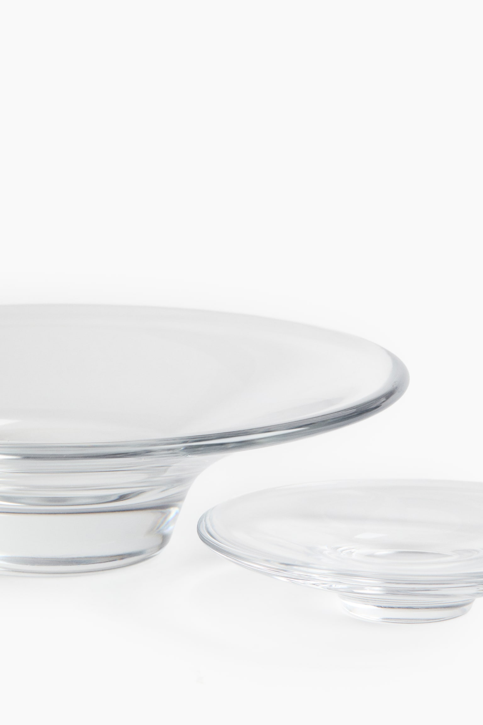 Skleněná mísa - Transparent/Růžová - 4