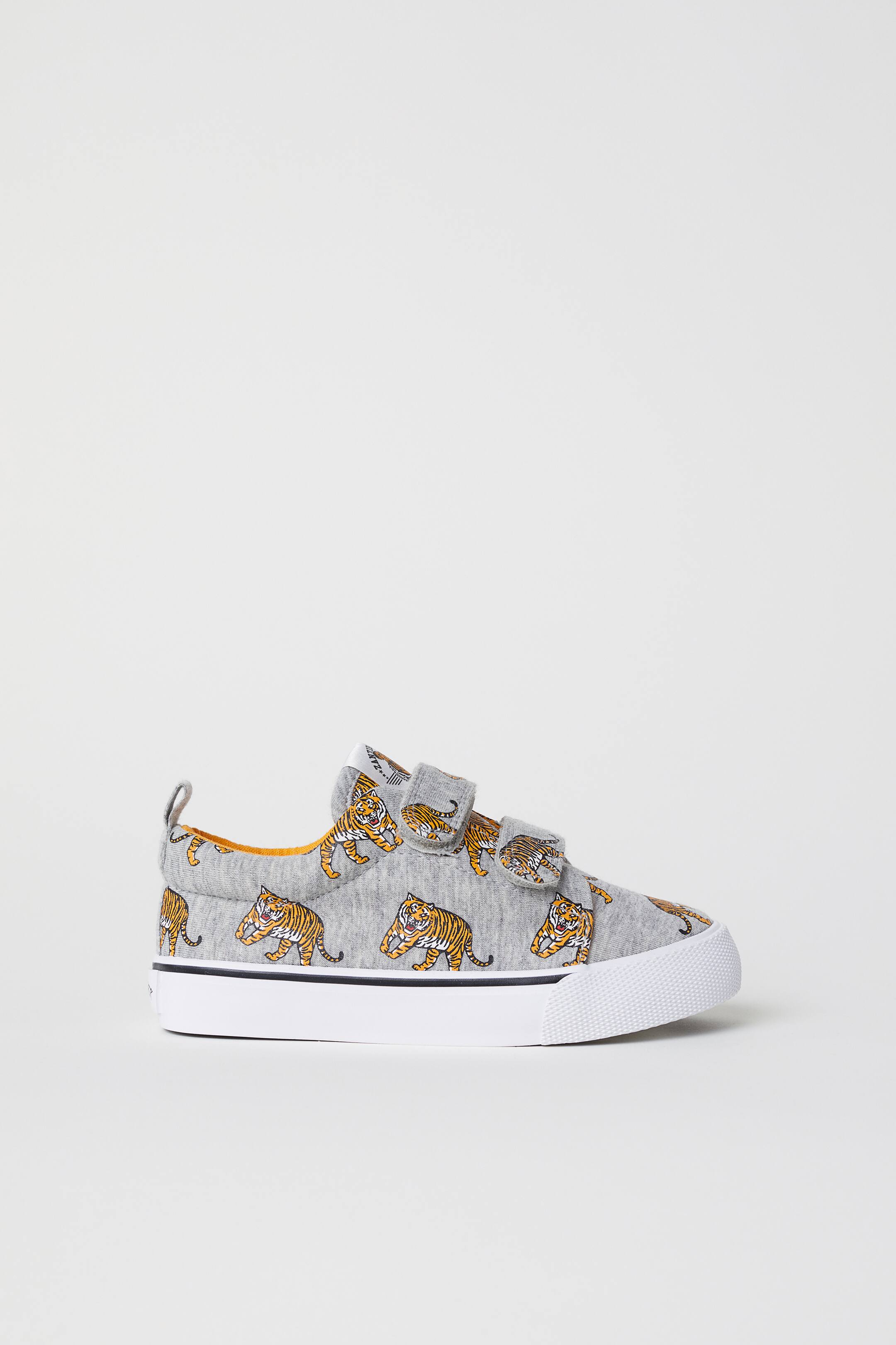 Printed trainers - No heel - Grey/Tigers - Kids | H&M GB