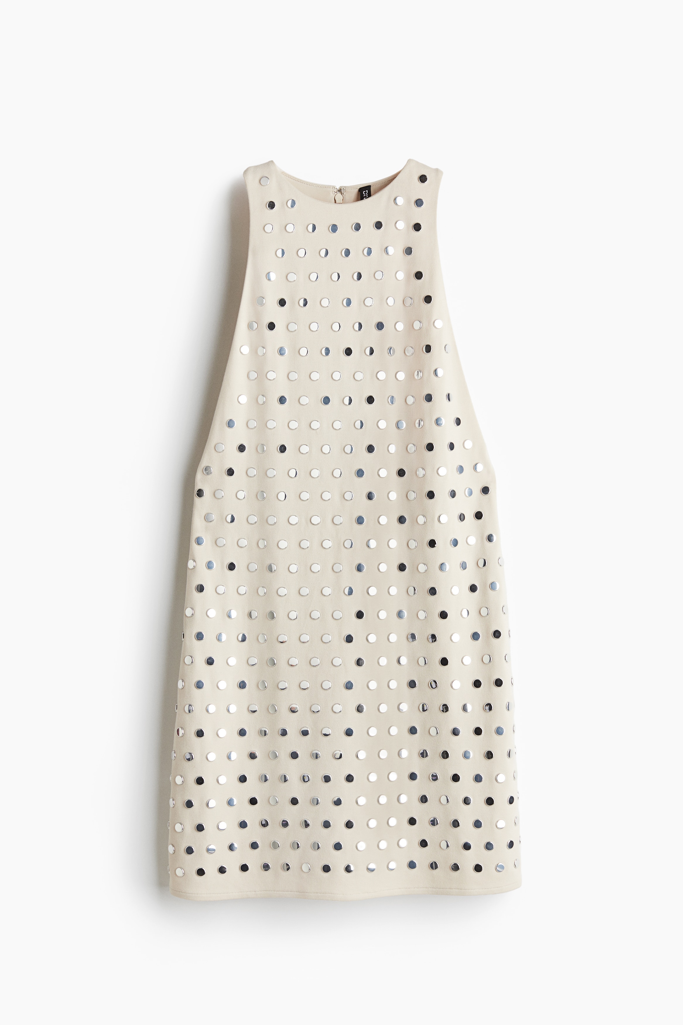 Embellished Sleeveless Dress - Light beige - Ladies | H&M US