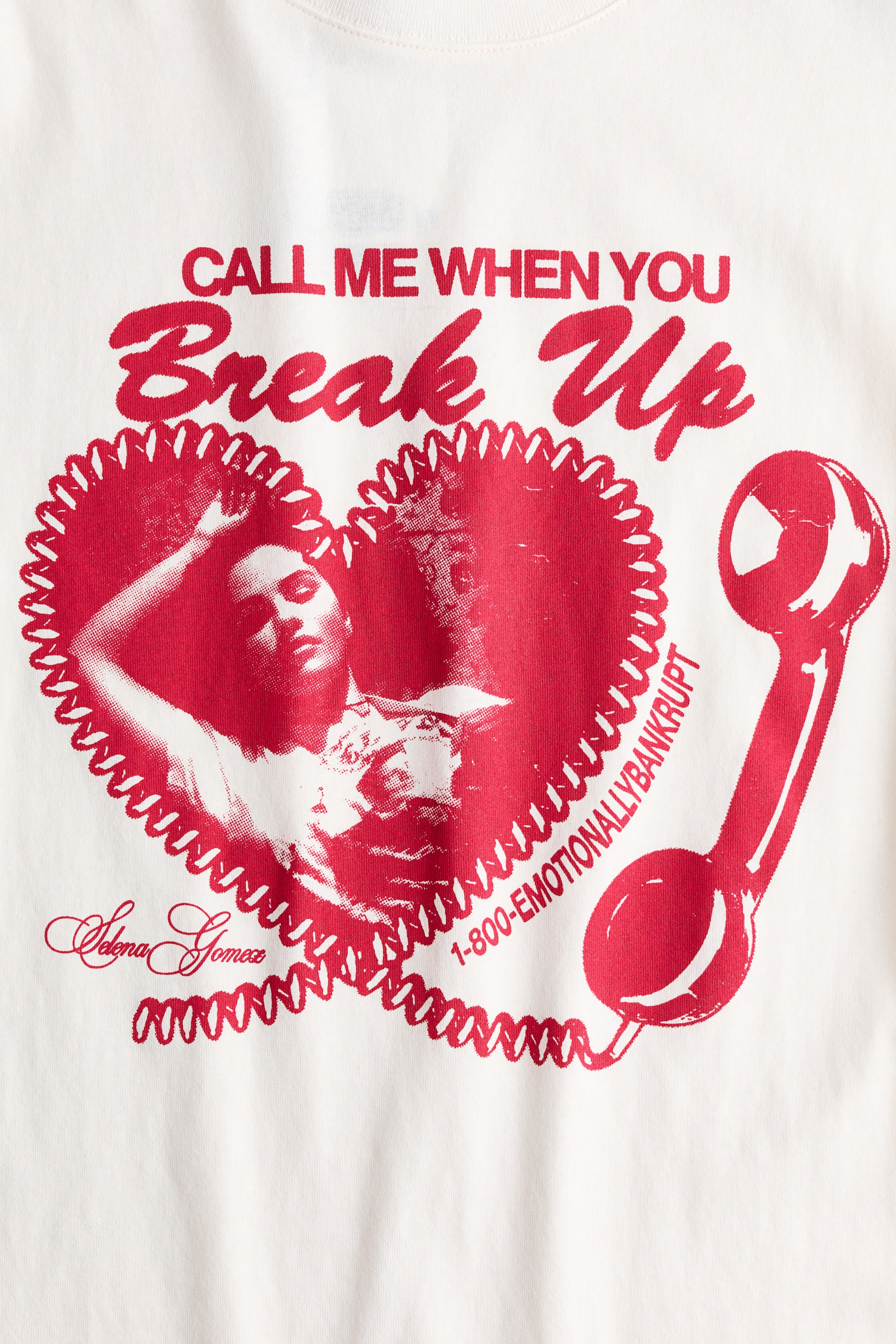 이미지 확대 보기: 오버사이즈 프린트 티셔츠 - 화이트/셀레나 고메즈 - 여성 | H&M KR 2