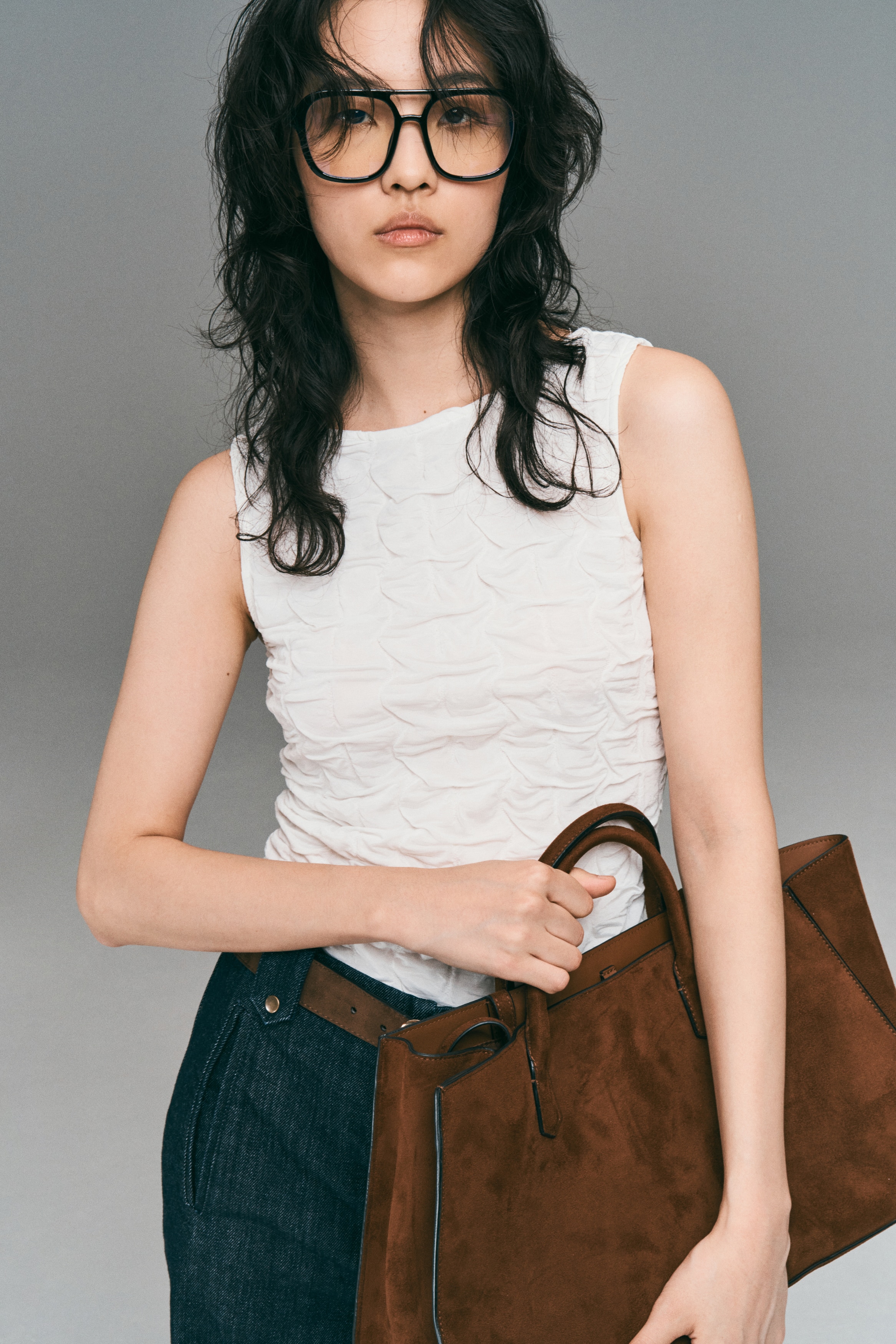 H & M - トートバッグ - ベージュ