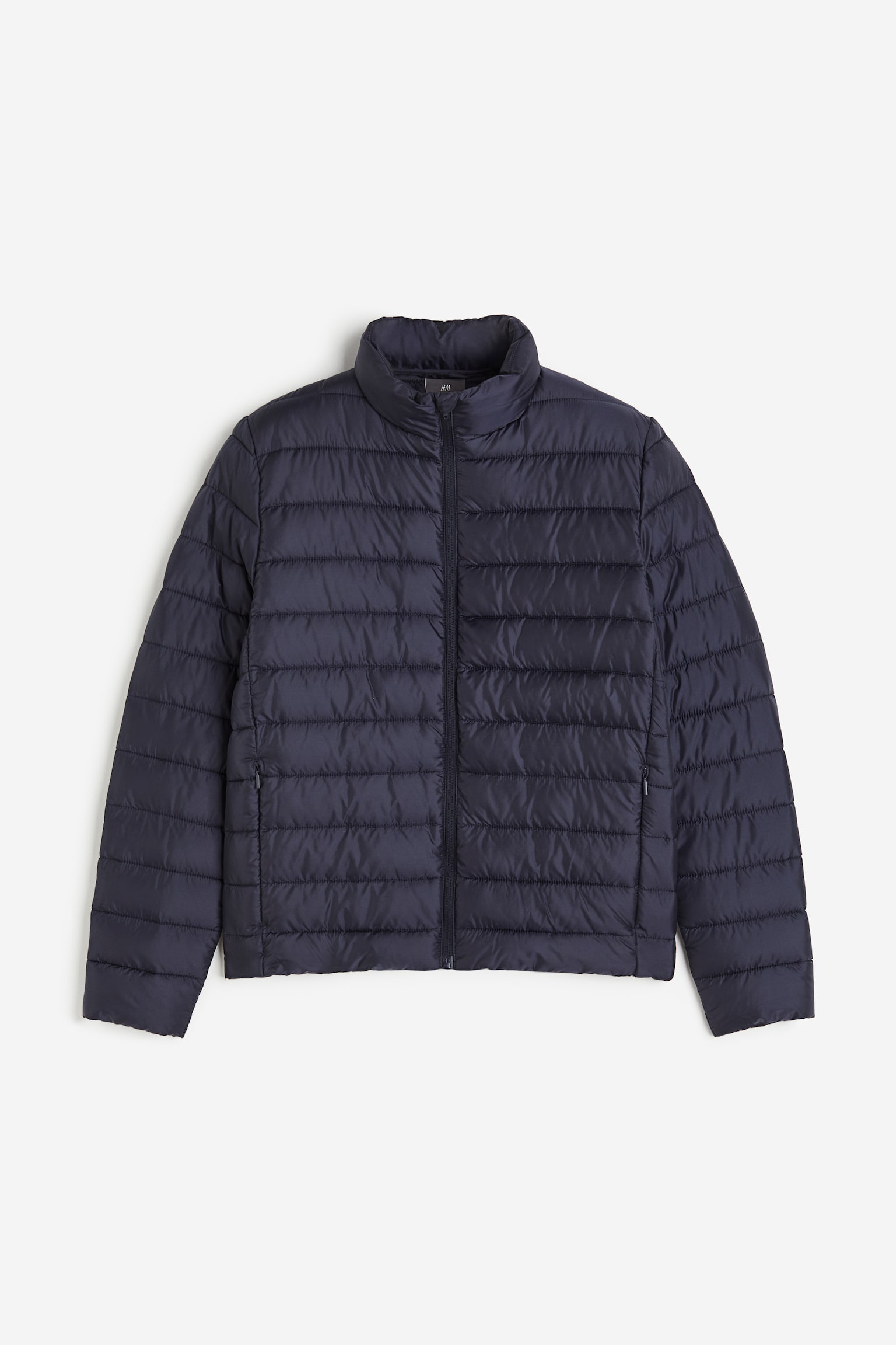 Slim Fit Lightweight Puffer Jacket - Navy blue/Black - 1