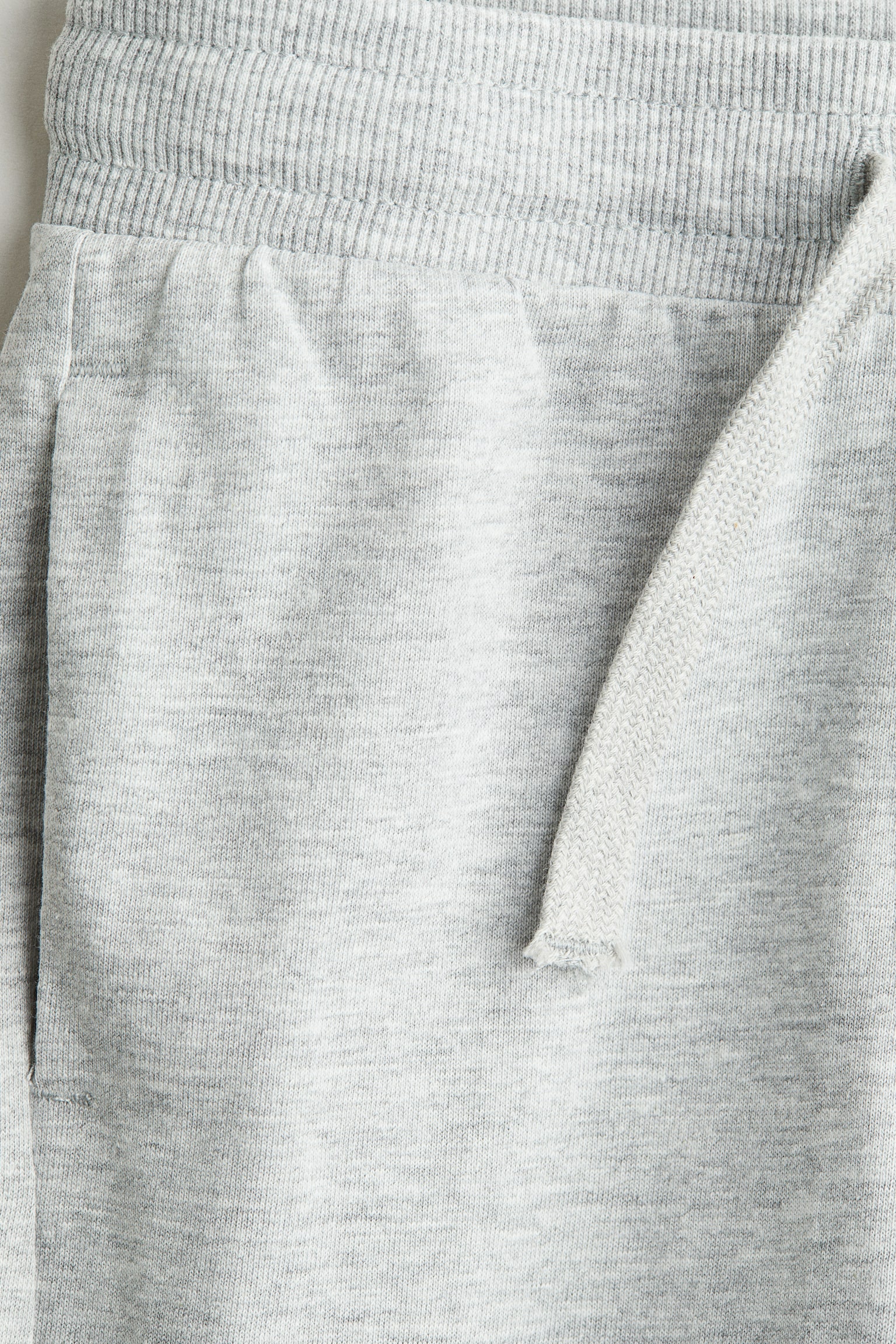 Детские брюки H&M Jersey Joggers, цвет: Светлый серый меланжевый — фото 2