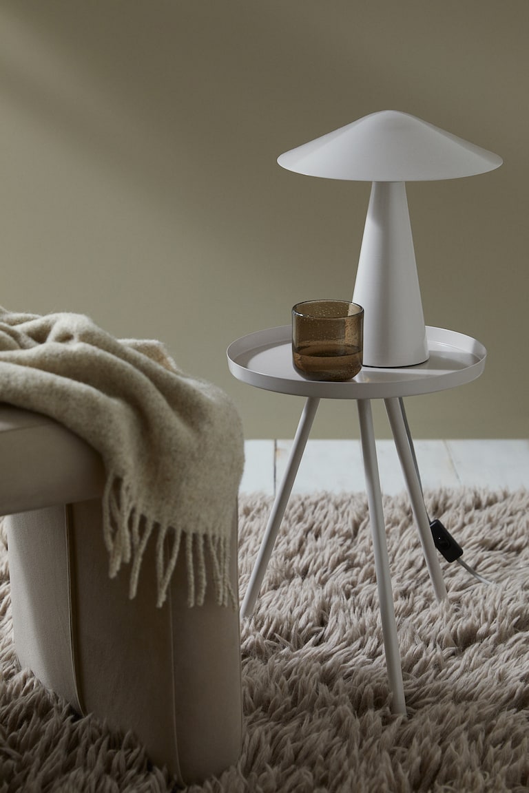 Light gray Small Metal Side Table at H&M Home | H&M US